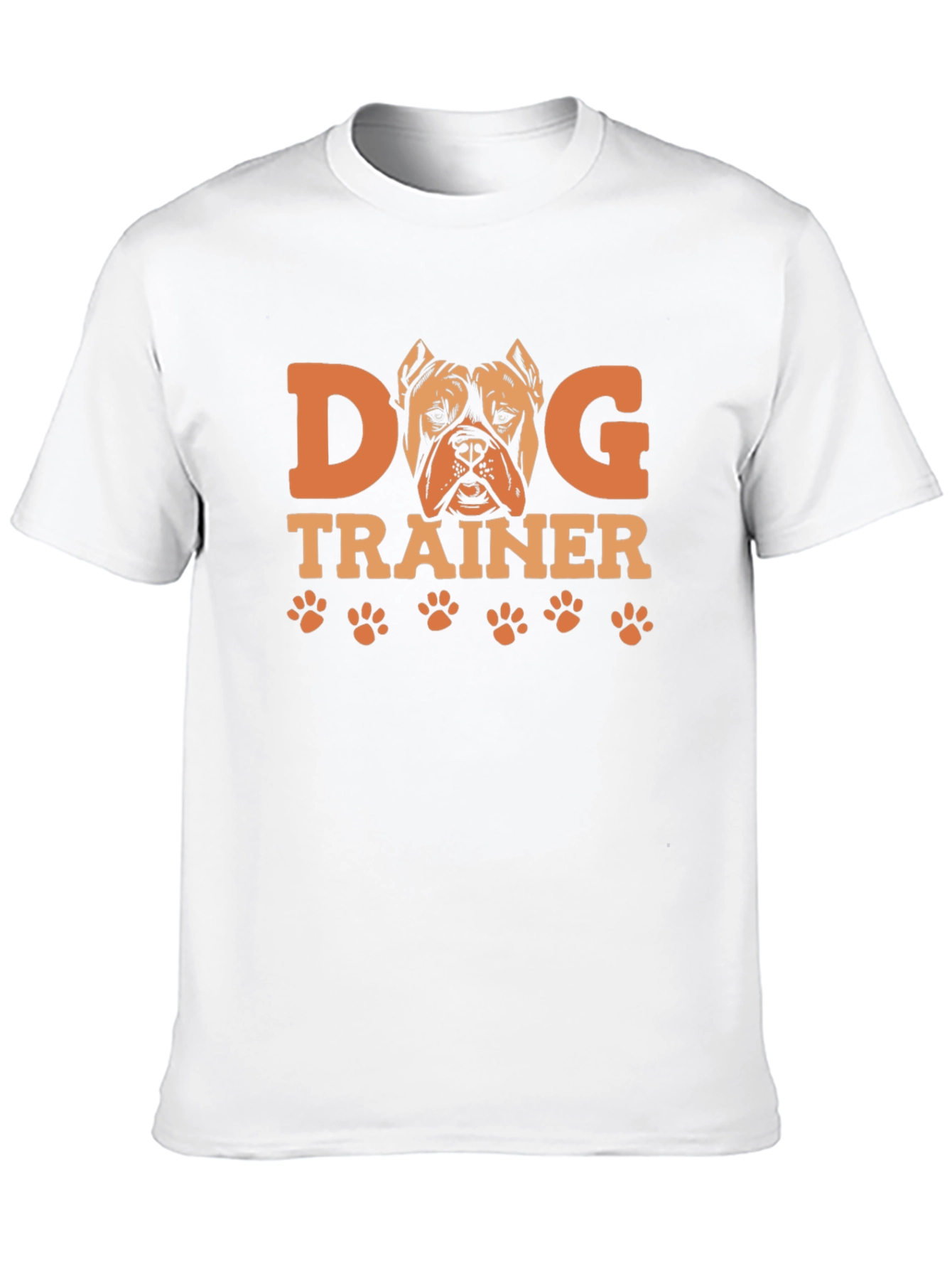 Dog Trainer Graphic Tee -  Pitbull Paw Print Design