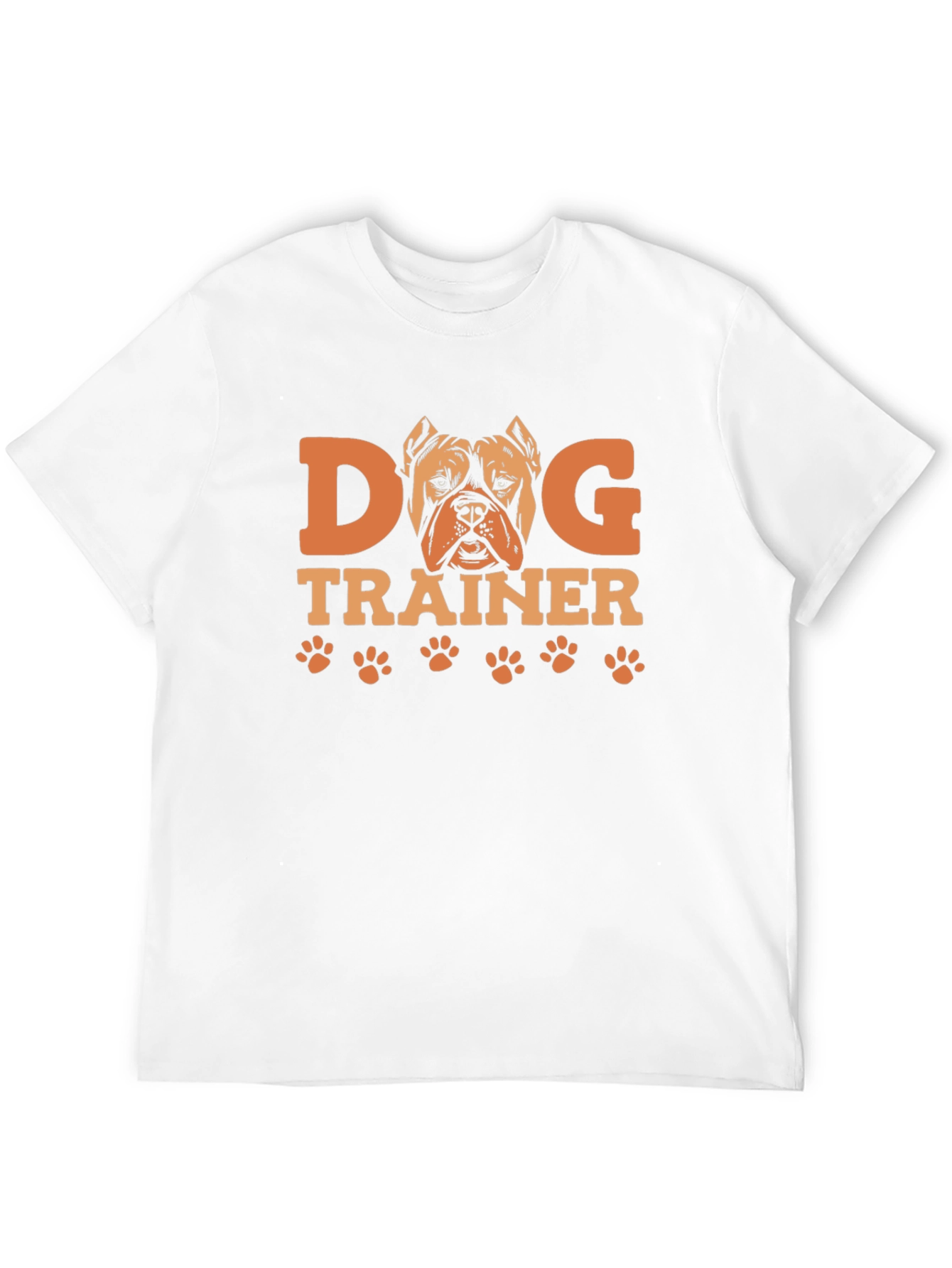 Dog Trainer Graphic Tee -  Pitbull Paw Print Design