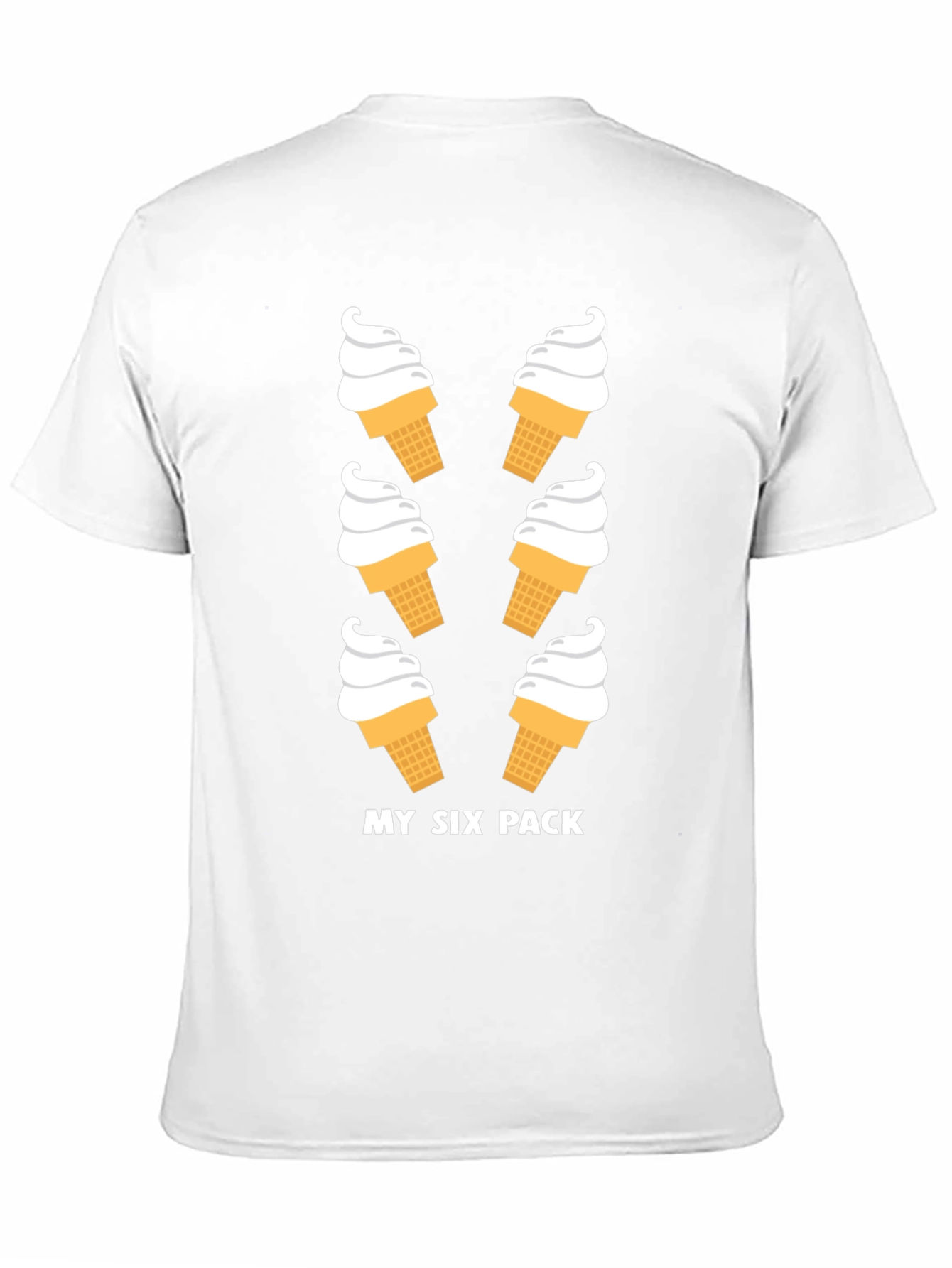 Funny Six Pack Ice Cream Graphic Tee