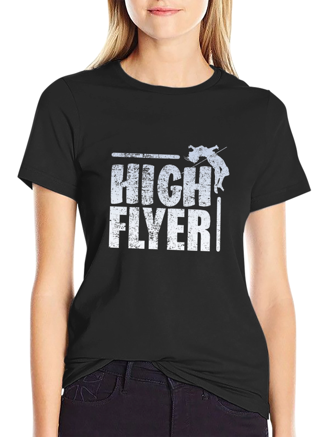 High Flyer Graphic Tee - Black Cotton T-Shirt