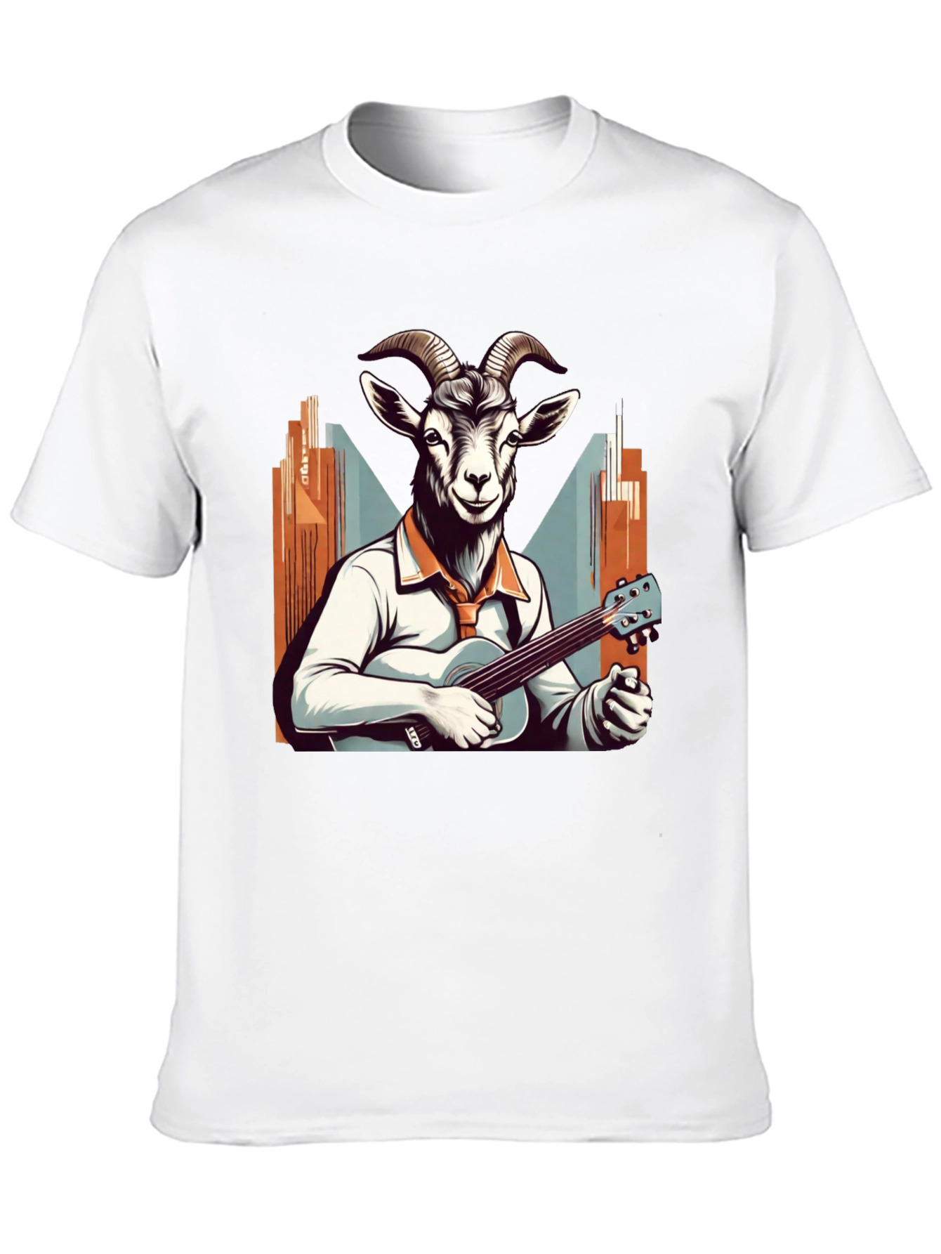 Goat Musician Graphic Tee - Quirky & Cool