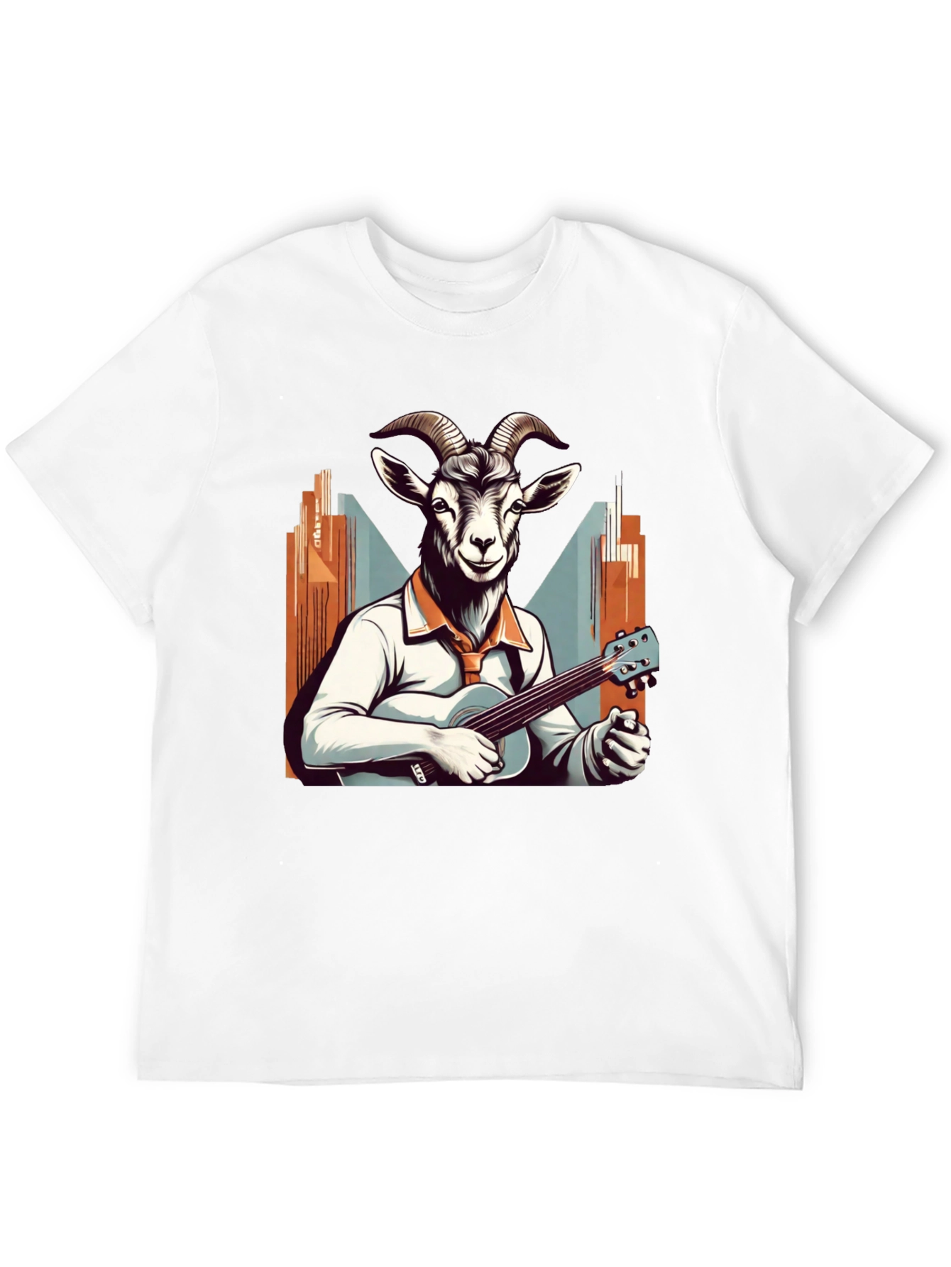 Goat Musician Graphic Tee - Quirky & Cool