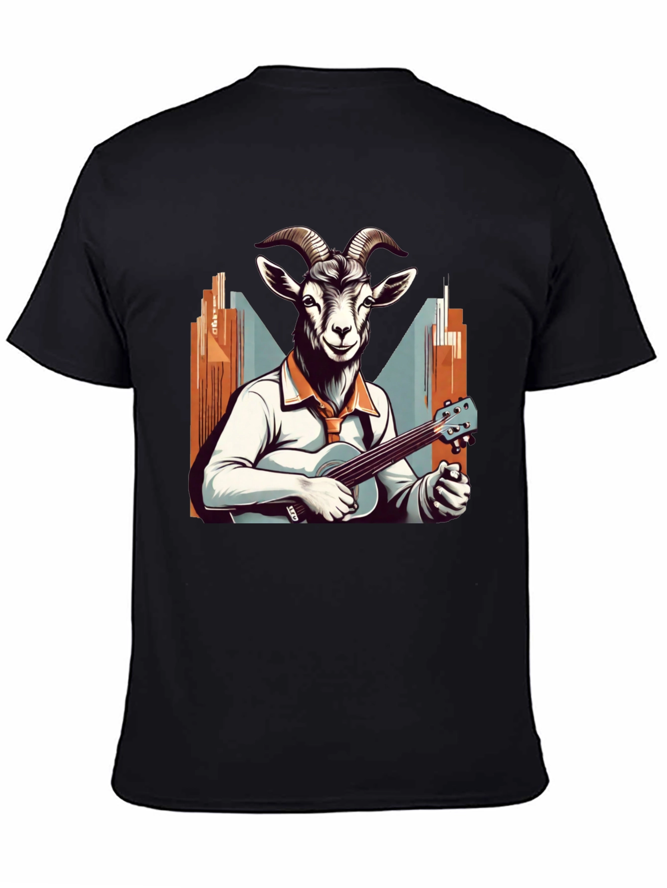 Goat Musician Graphic Tee - Quirky & Cool