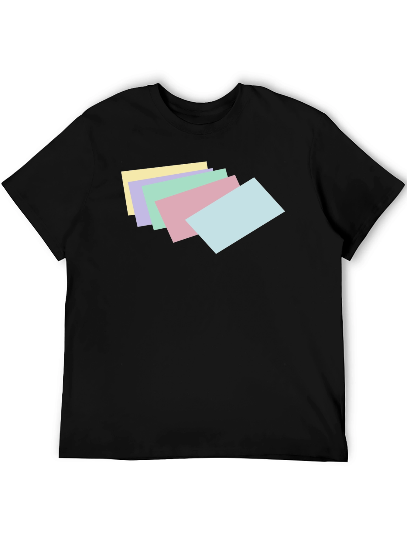 Pastel Stack Tee - Trendy Graphic T-Shirt