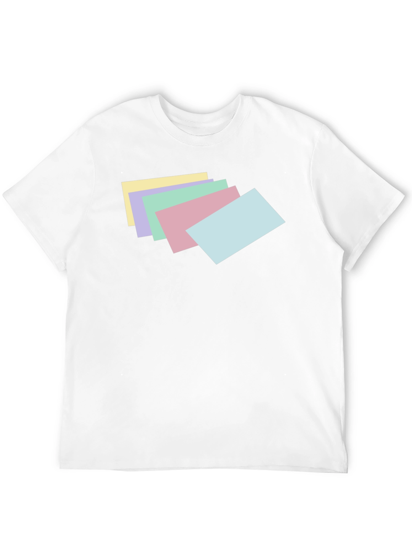 Pastel Stack Tee - Trendy Graphic T-Shirt