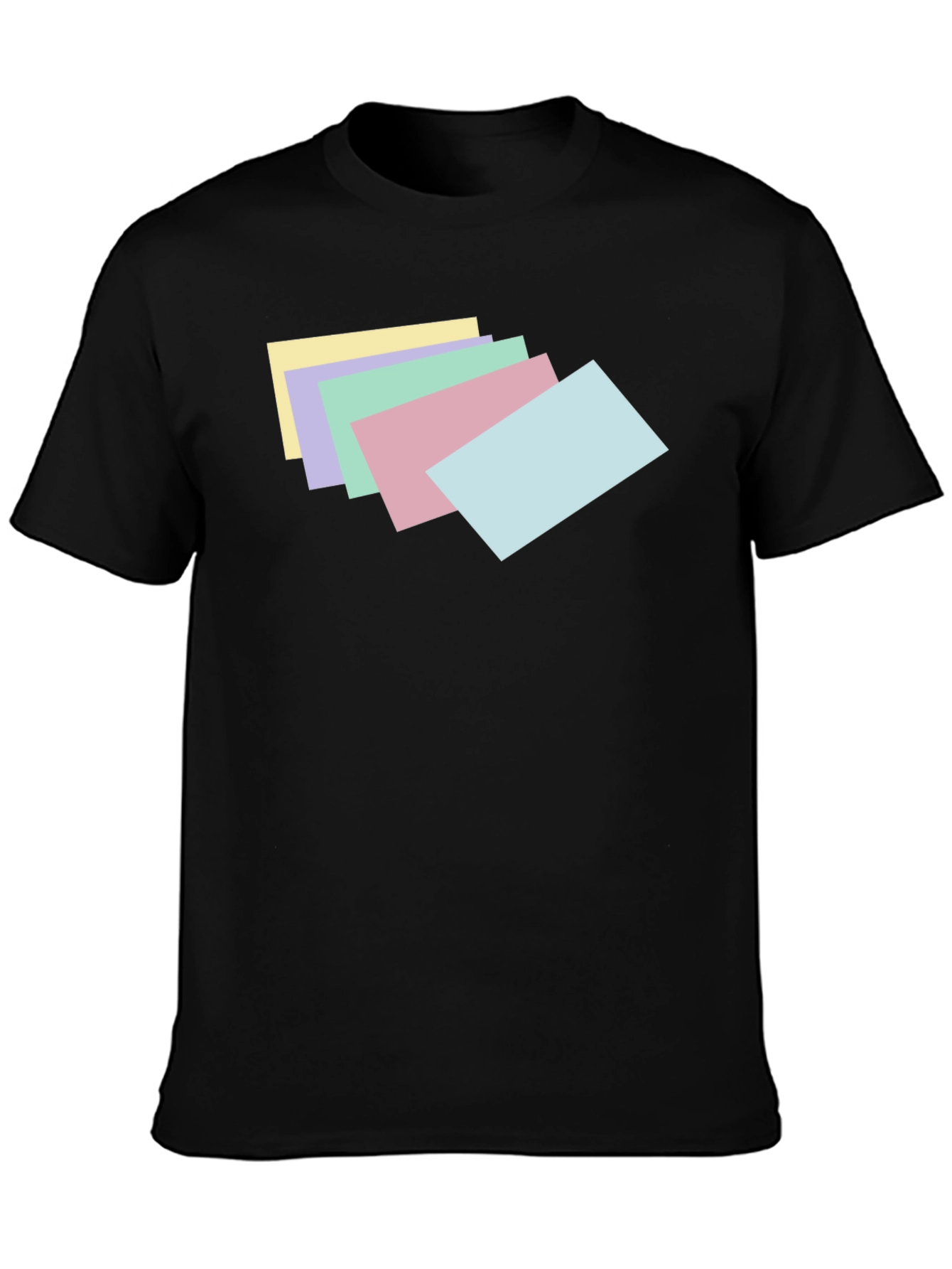 Pastel Stack Tee - Trendy Graphic T-Shirt