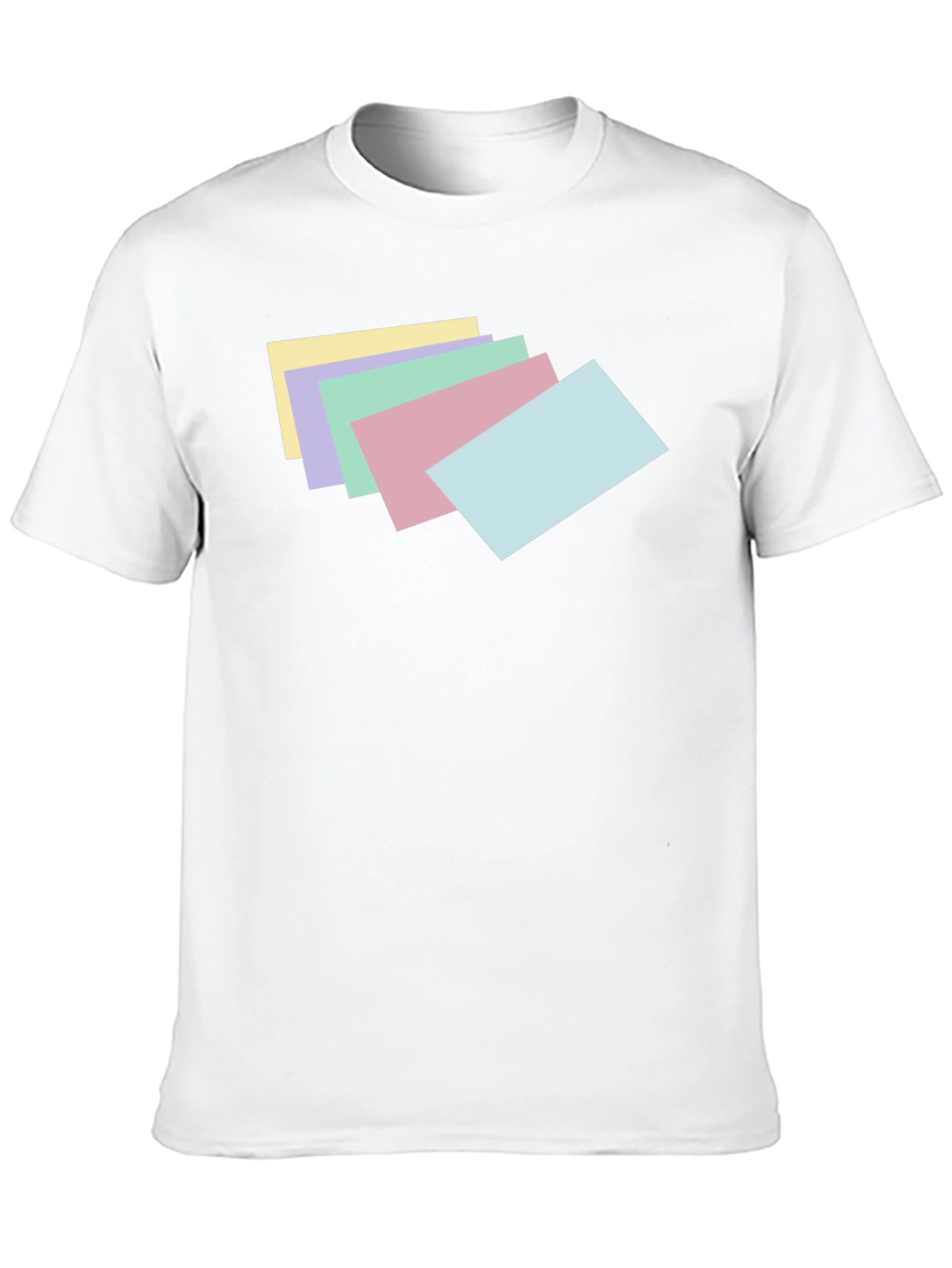 Pastel Stack Tee - Trendy Graphic T-Shirt