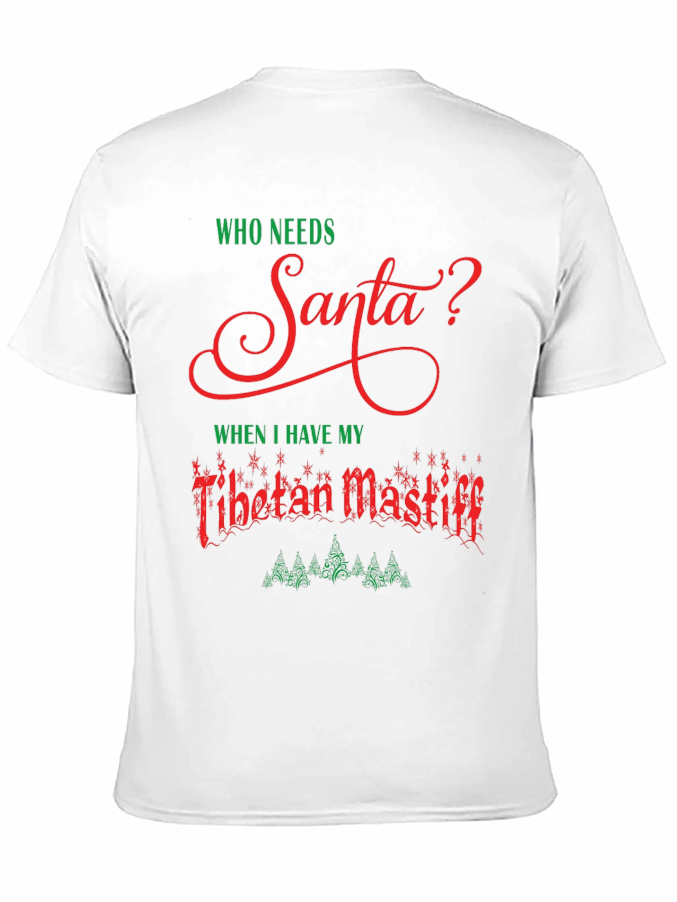 Funny Tibetan Mastiff Christmas T-Shirt
