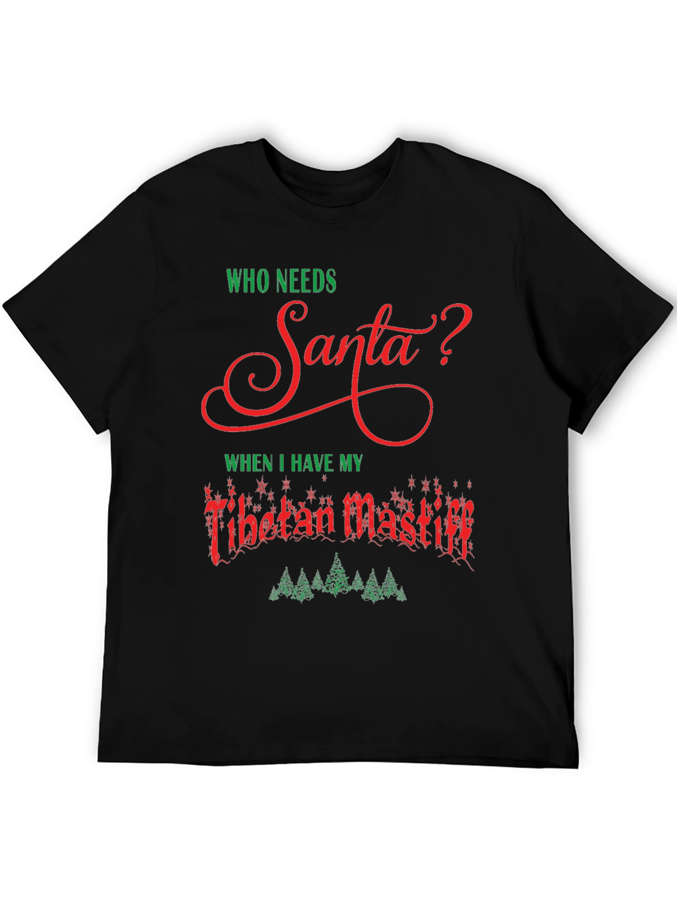 Funny Tibetan Mastiff Christmas T-Shirt