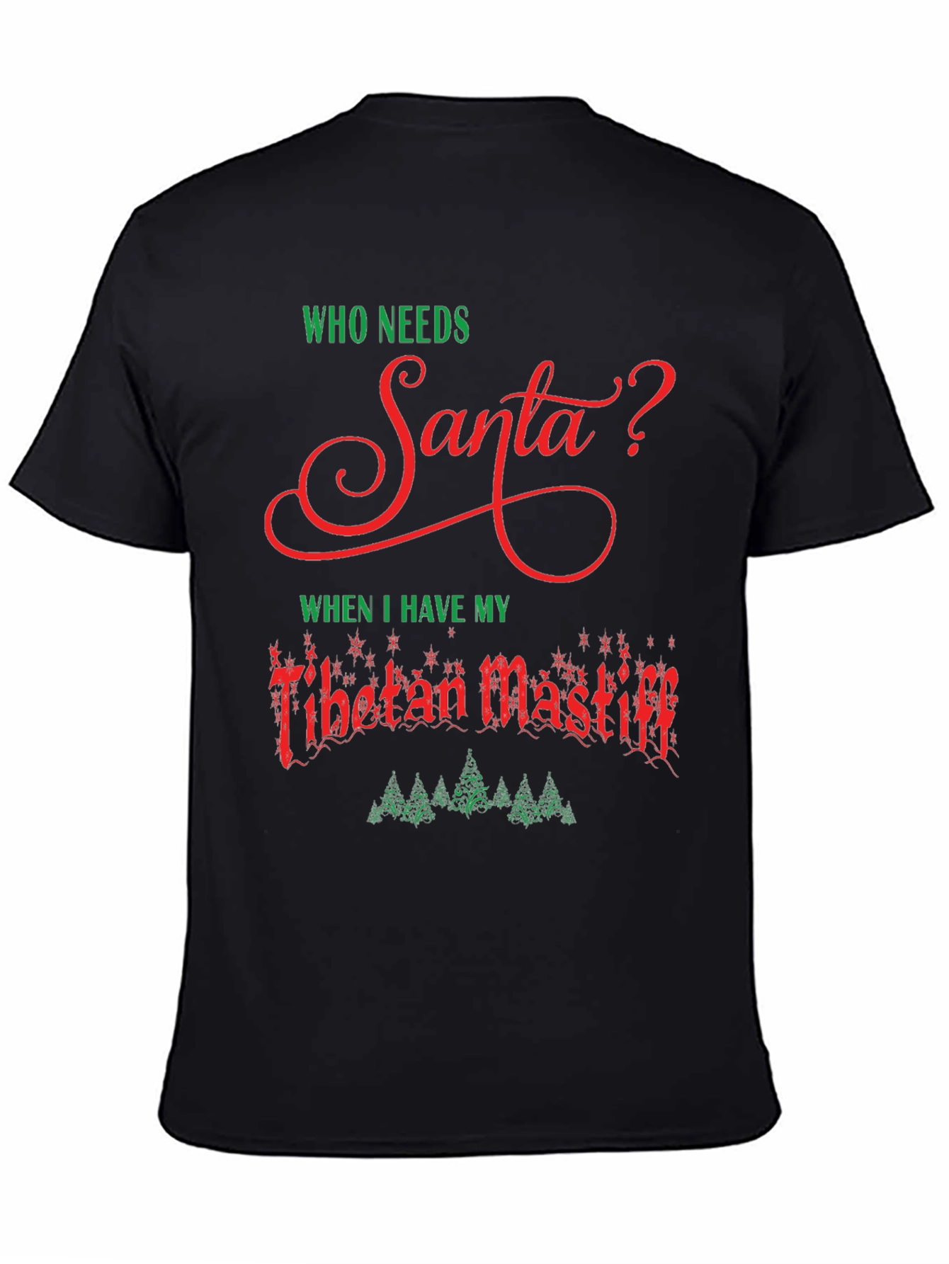 Funny Tibetan Mastiff Christmas T-Shirt