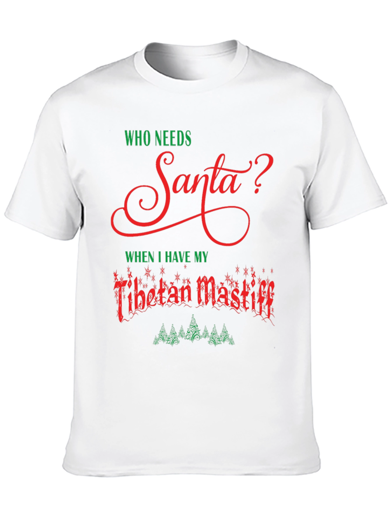 Funny Tibetan Mastiff Christmas T-Shirt