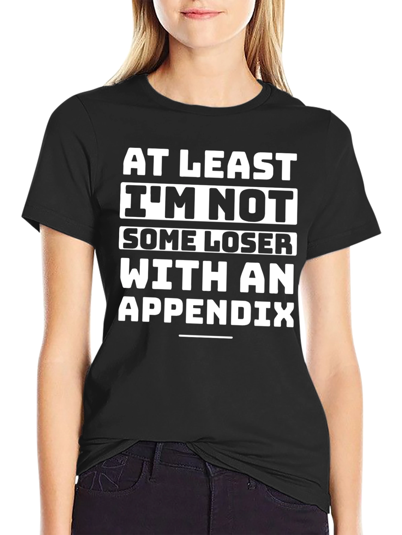 Funny No Appendix Graphic T-Shirt