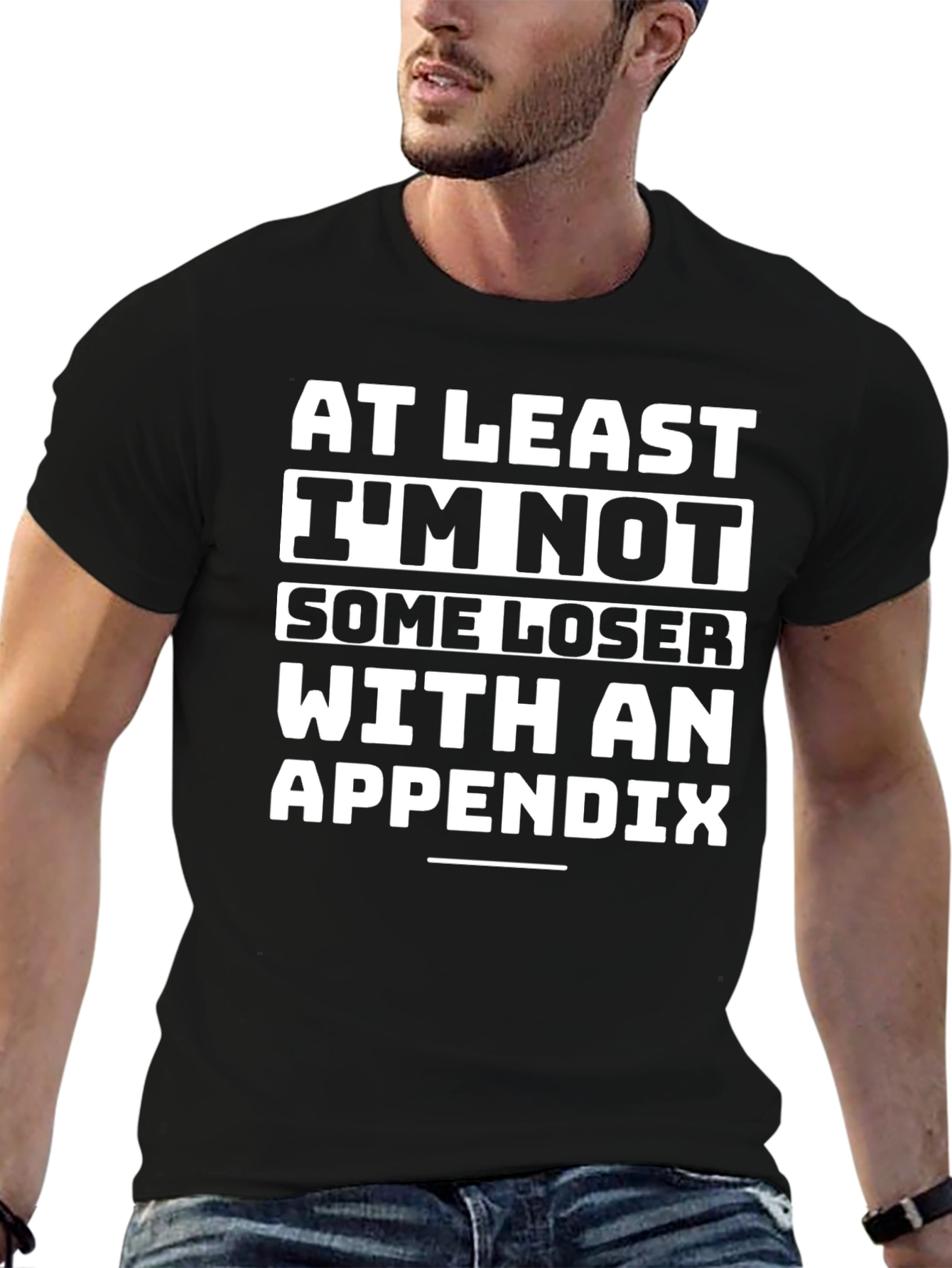 Funny No Appendix Graphic T-Shirt