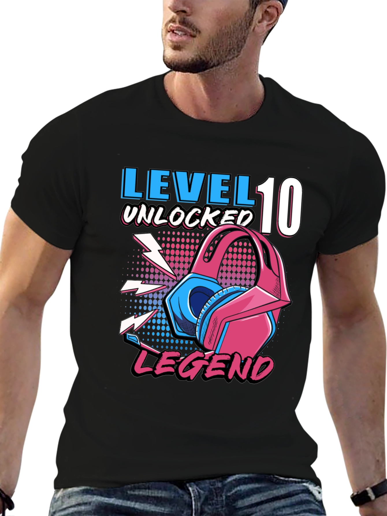 Level 10 Unlocked Legend Gamer T-Shirt