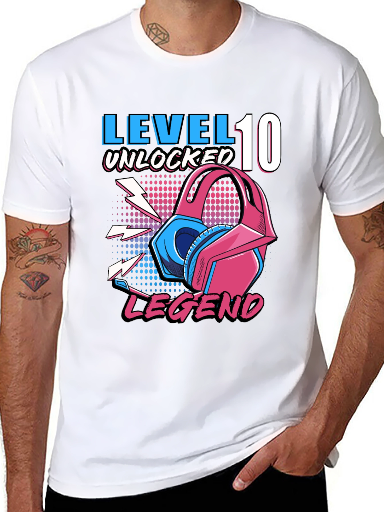 Level 10 Unlocked Legend Gamer T-Shirt