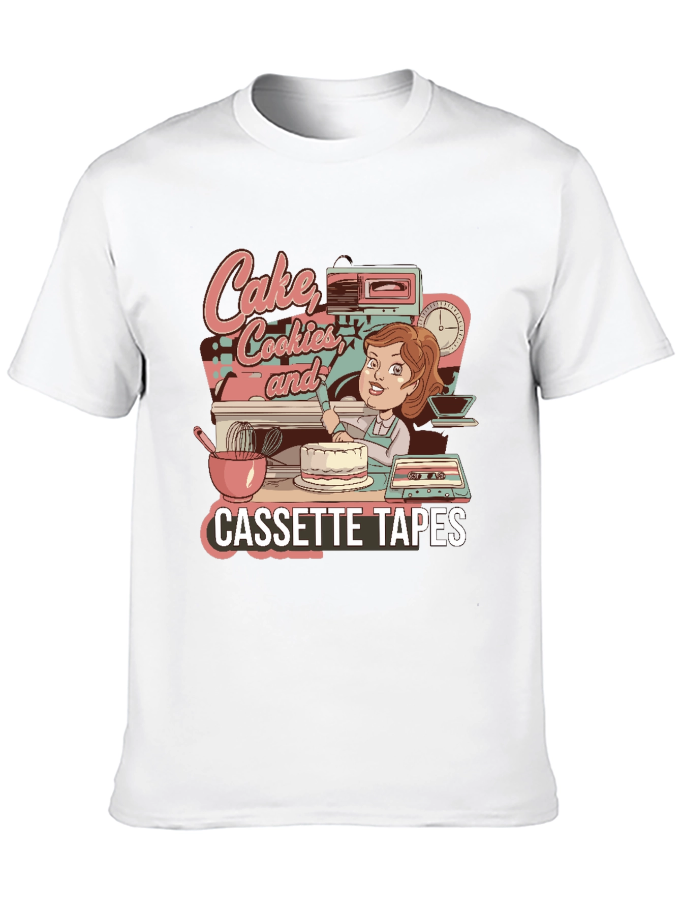 Cake Cookies & Cassette Tapes Graphic Tee
