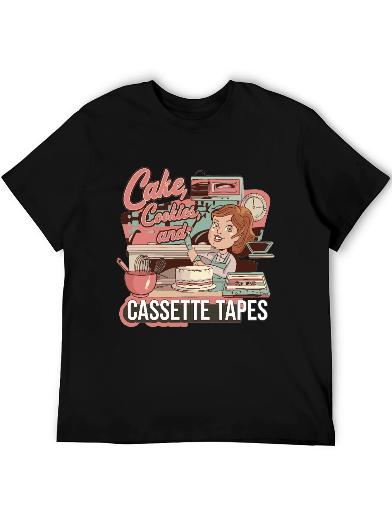 Cake Cookies & Cassette Tapes Graphic Tee