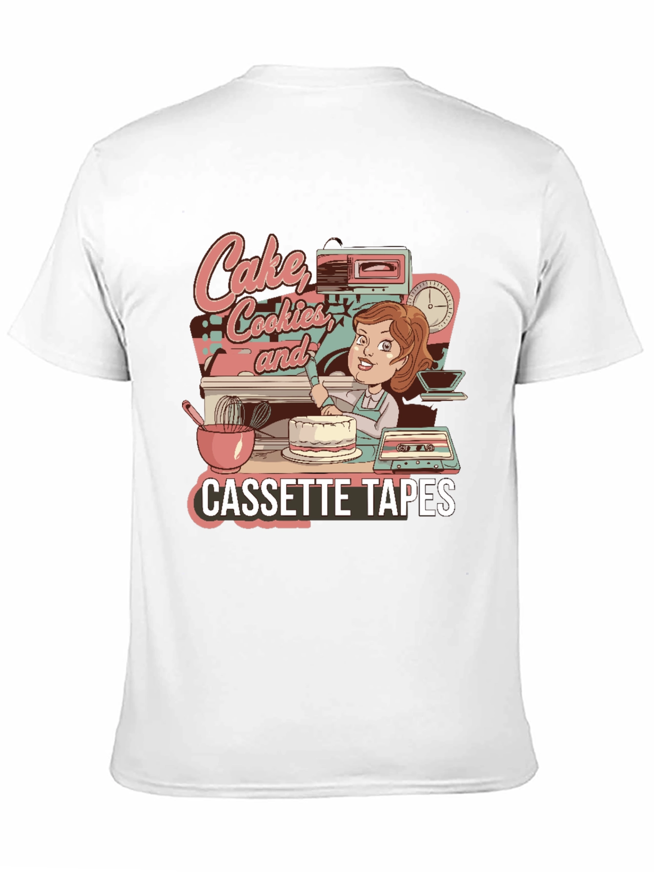 Cake Cookies & Cassette Tapes Graphic Tee