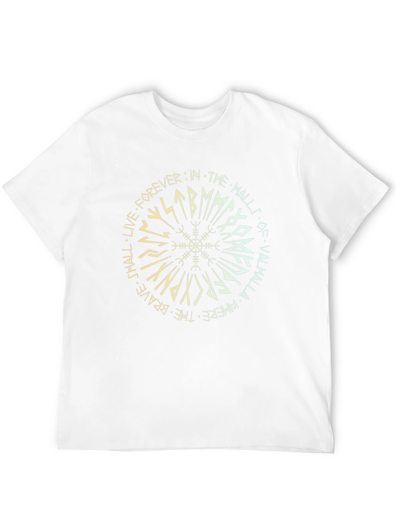 Viking Compass Valhalla T-Shirt - Live Forever
