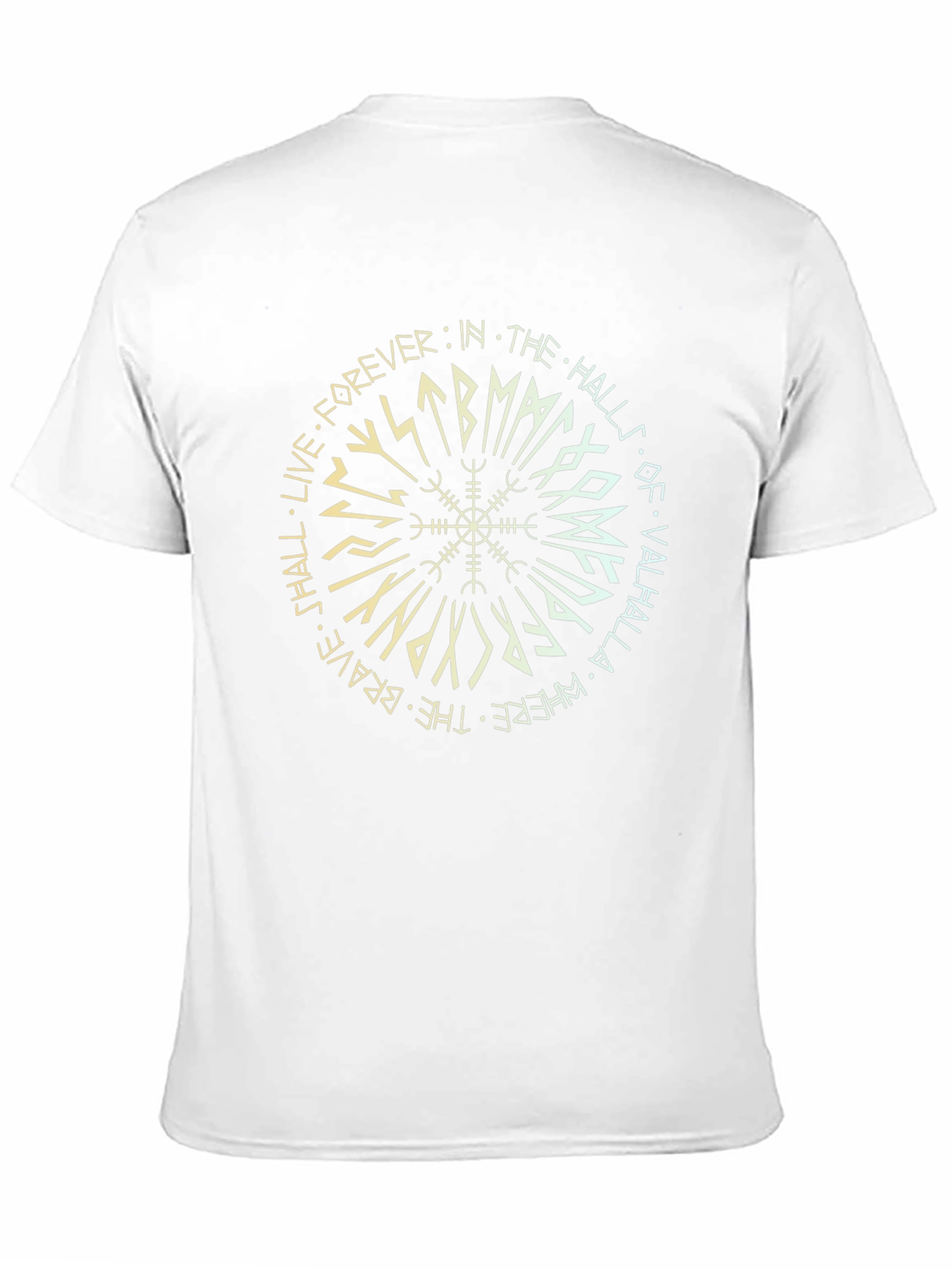 Viking Compass Valhalla T-Shirt - Live Forever