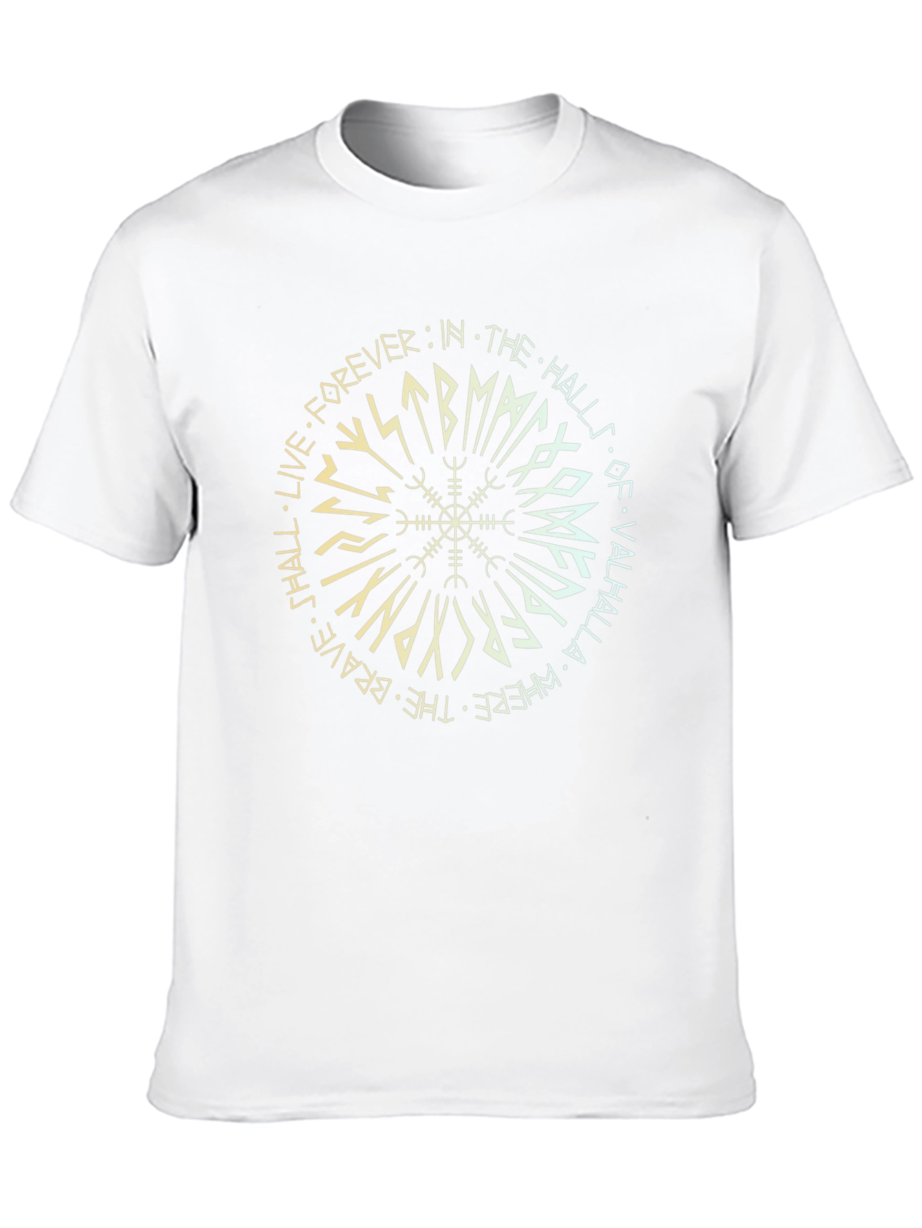 Viking Compass Valhalla T-Shirt - Live Forever