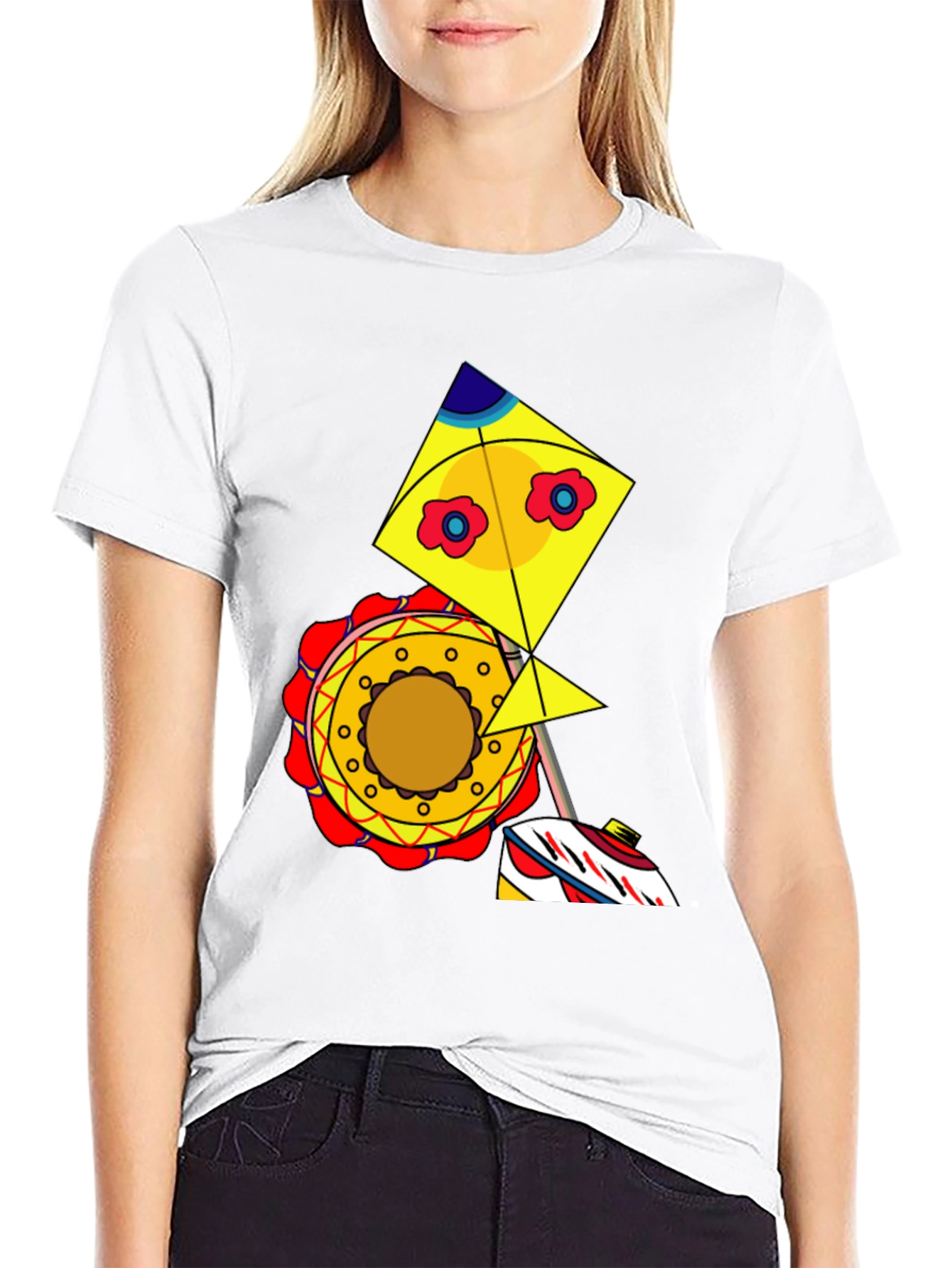 Kite Graphic Tee - Whimsical Design Casual Style