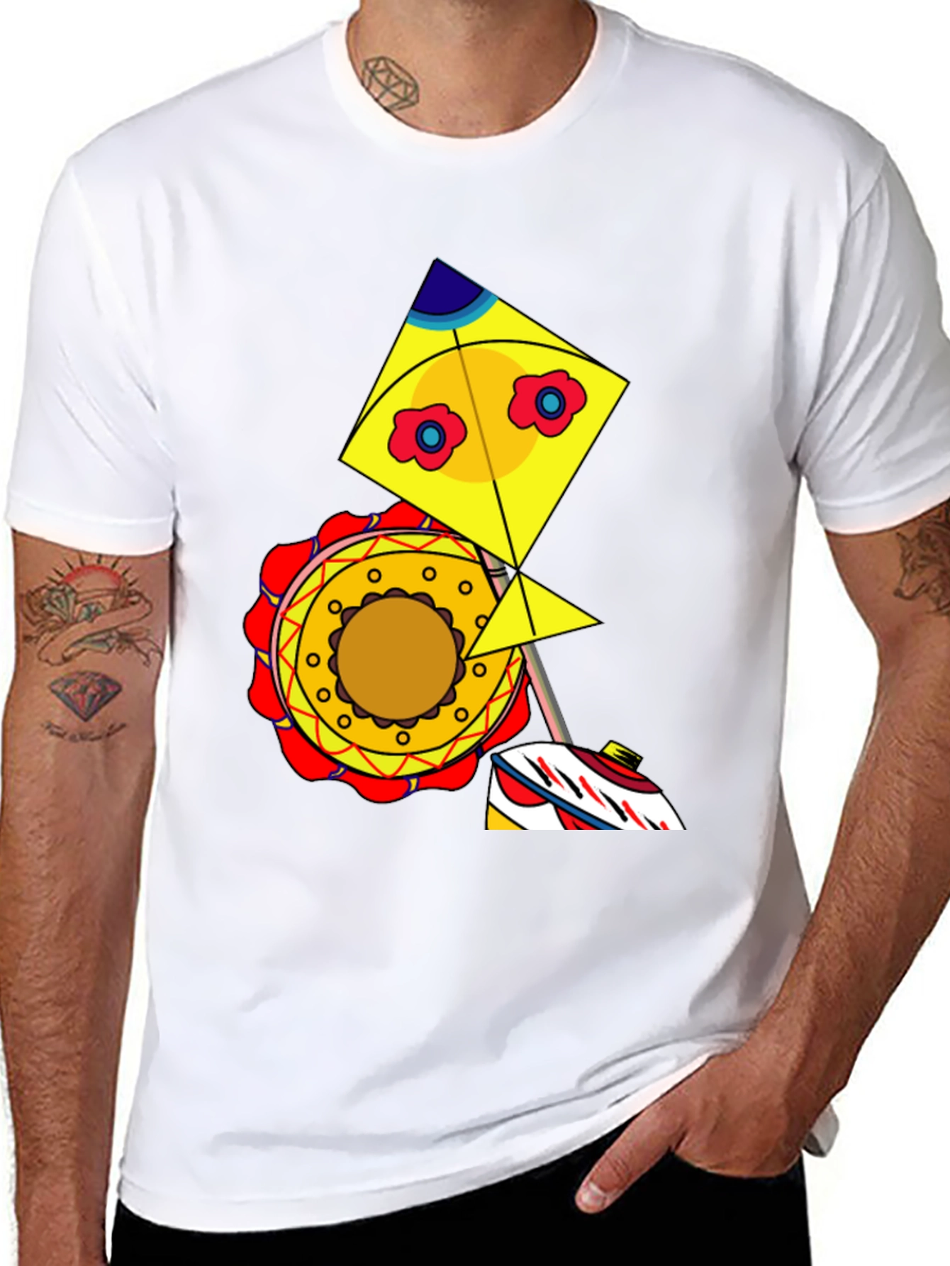 Kite Graphic Tee - Whimsical Design Casual Style