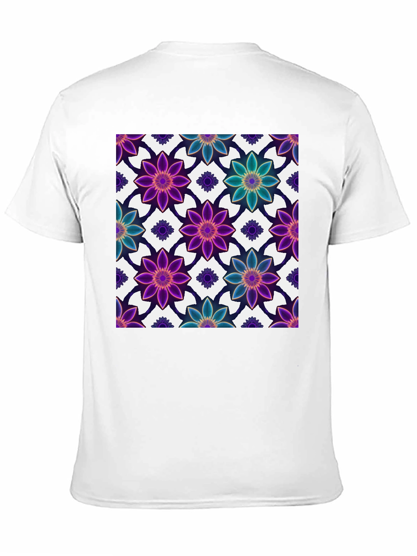 Floral Print Black T-Shirt