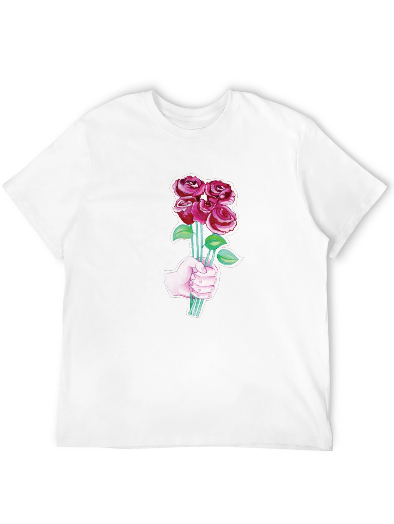 Roses Bouquet T-Shirt - Stylish Graphic Tee