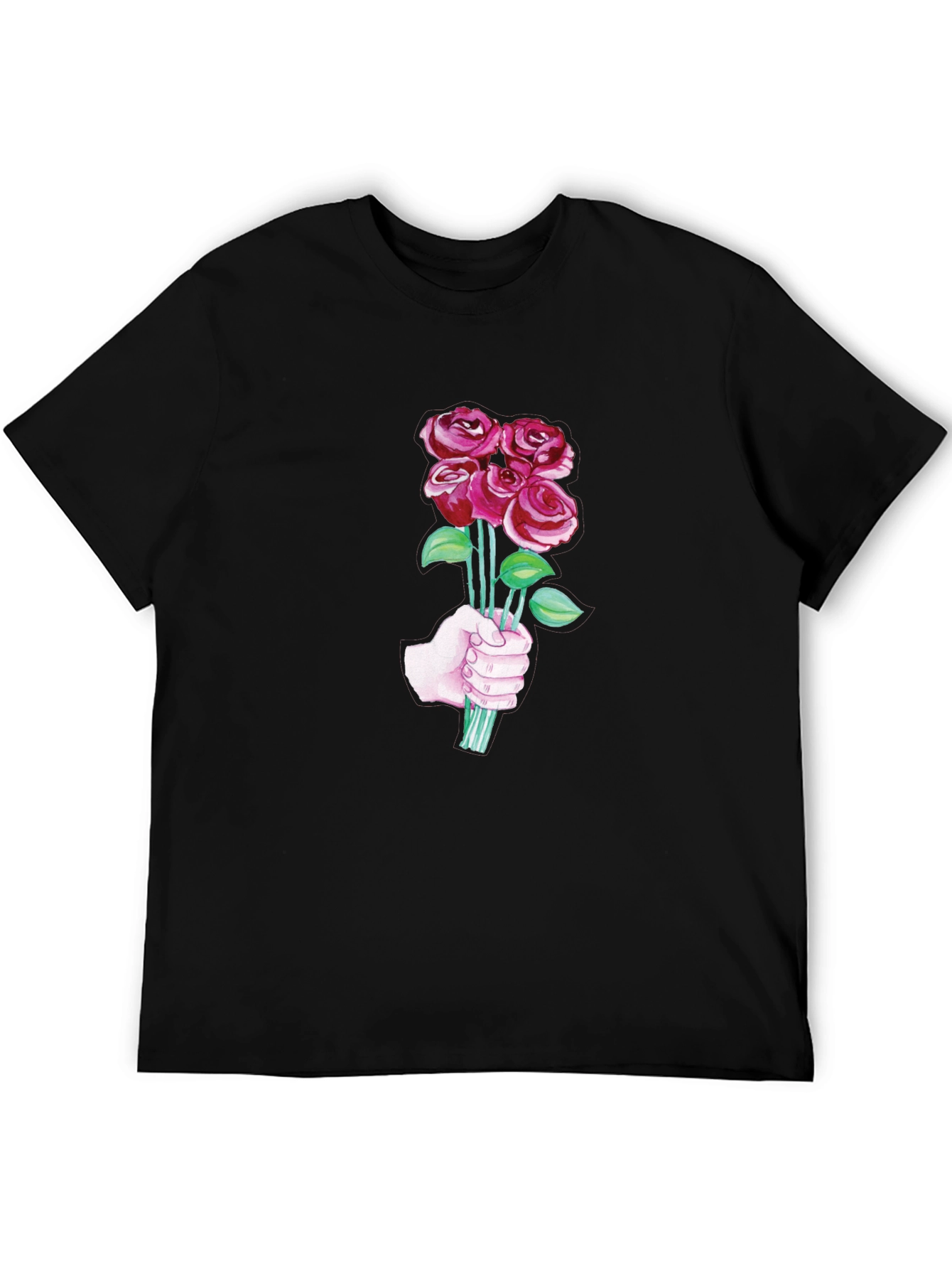 Roses Bouquet T-Shirt - Stylish Graphic Tee