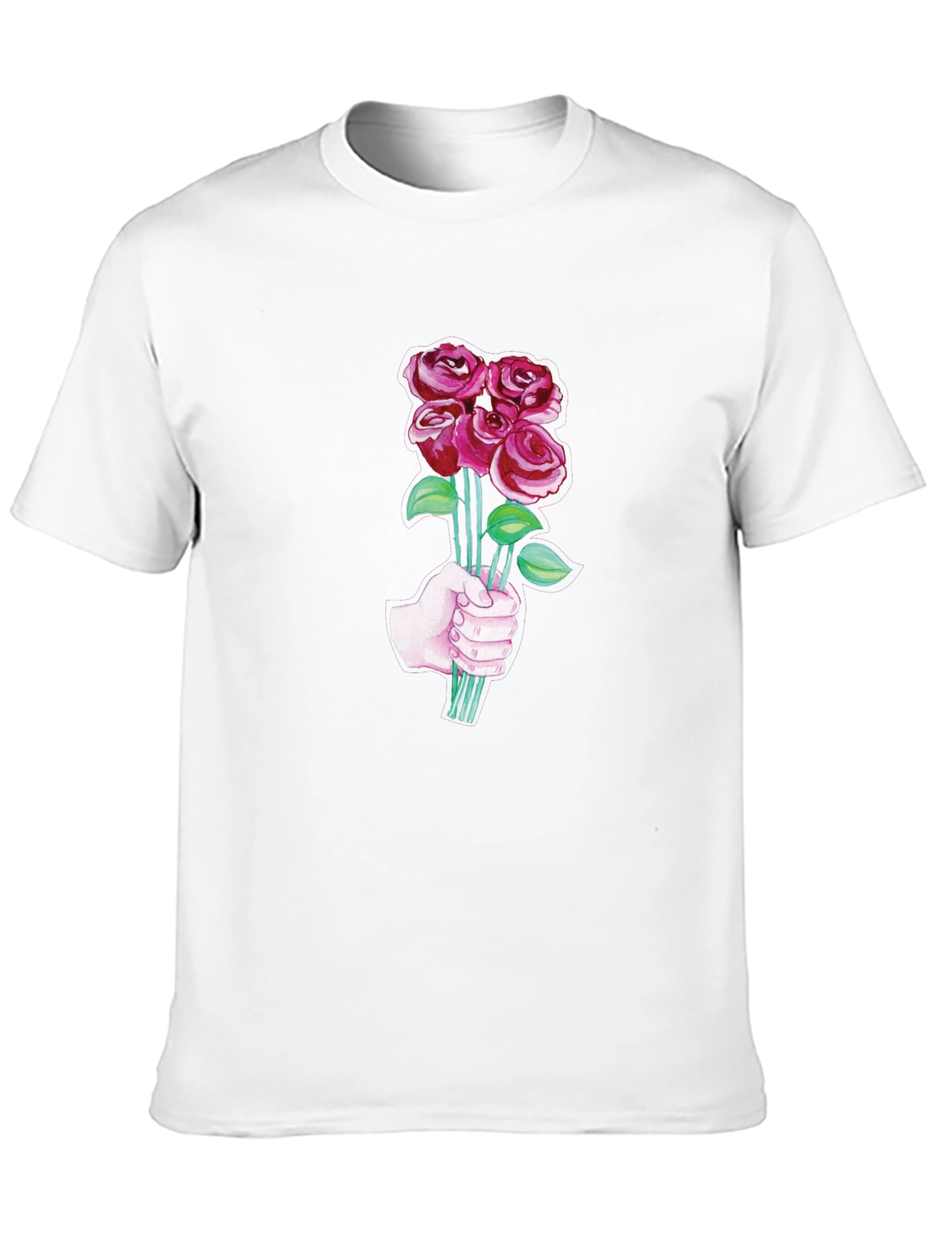 Roses Bouquet T-Shirt - Stylish Graphic Tee