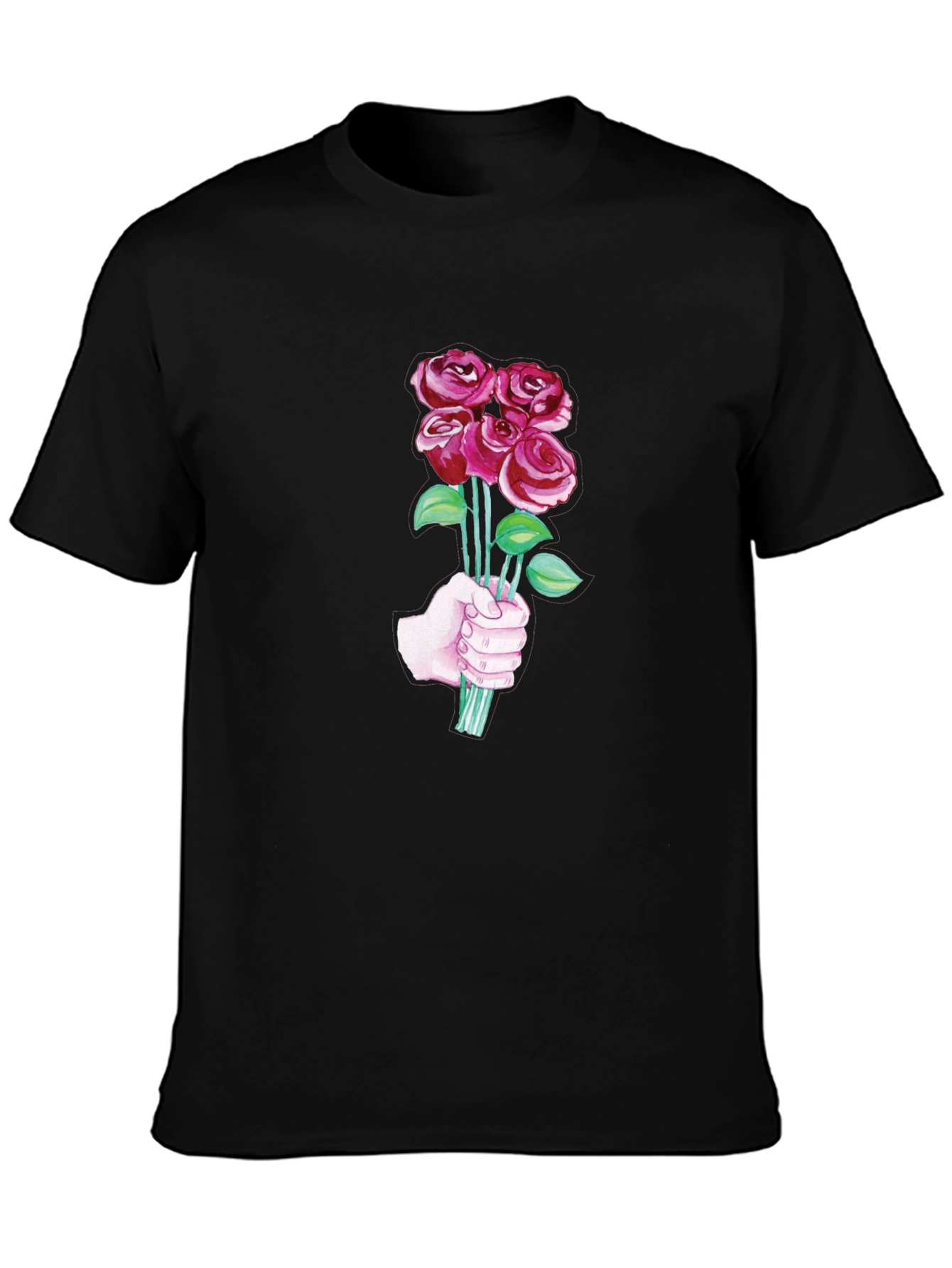 Roses Bouquet T-Shirt - Stylish Graphic Tee