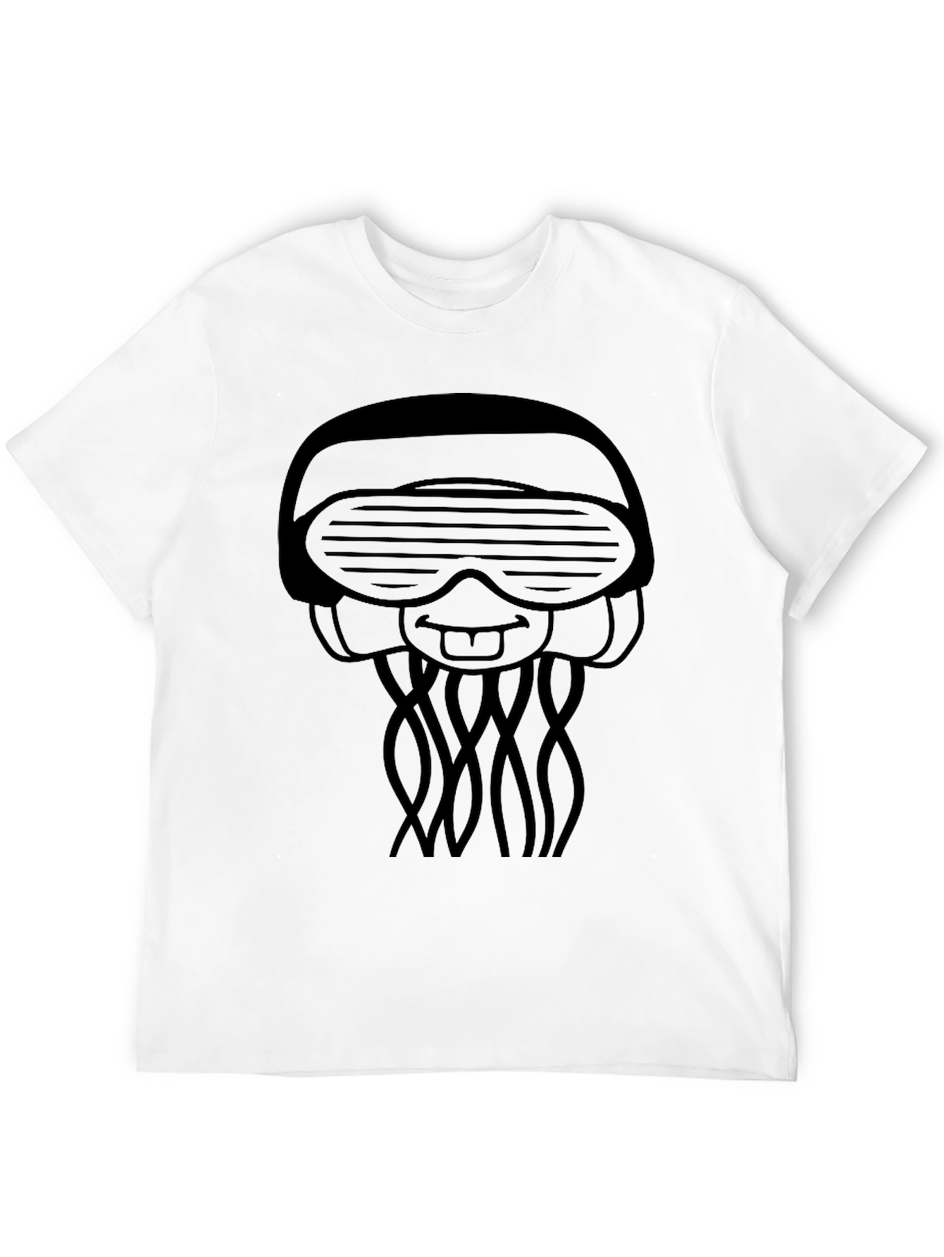 Cool Jellyfish Graphic Tee - Black