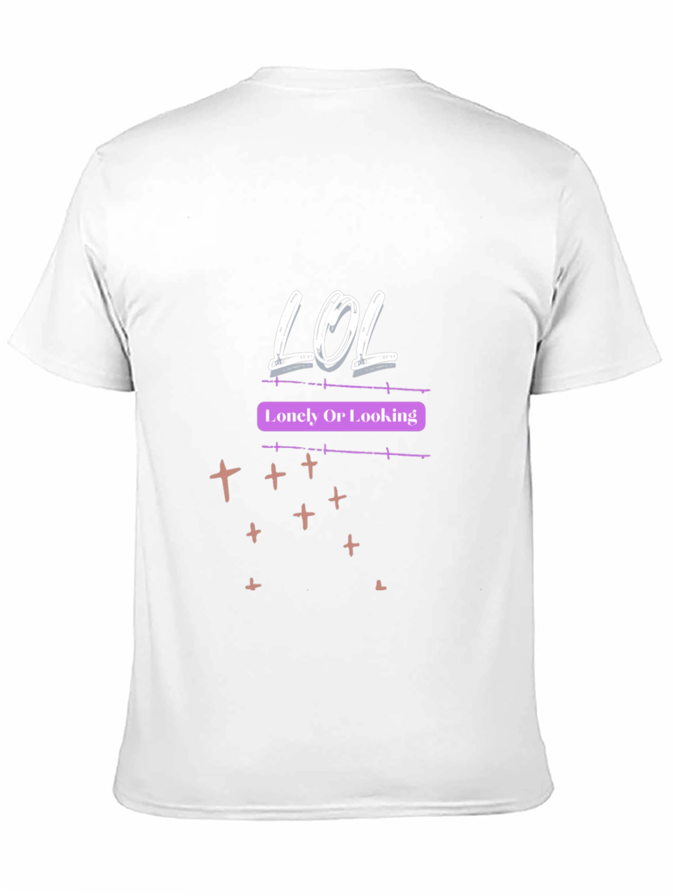 LOL Lonely Or Looking Graphic Tee - Black