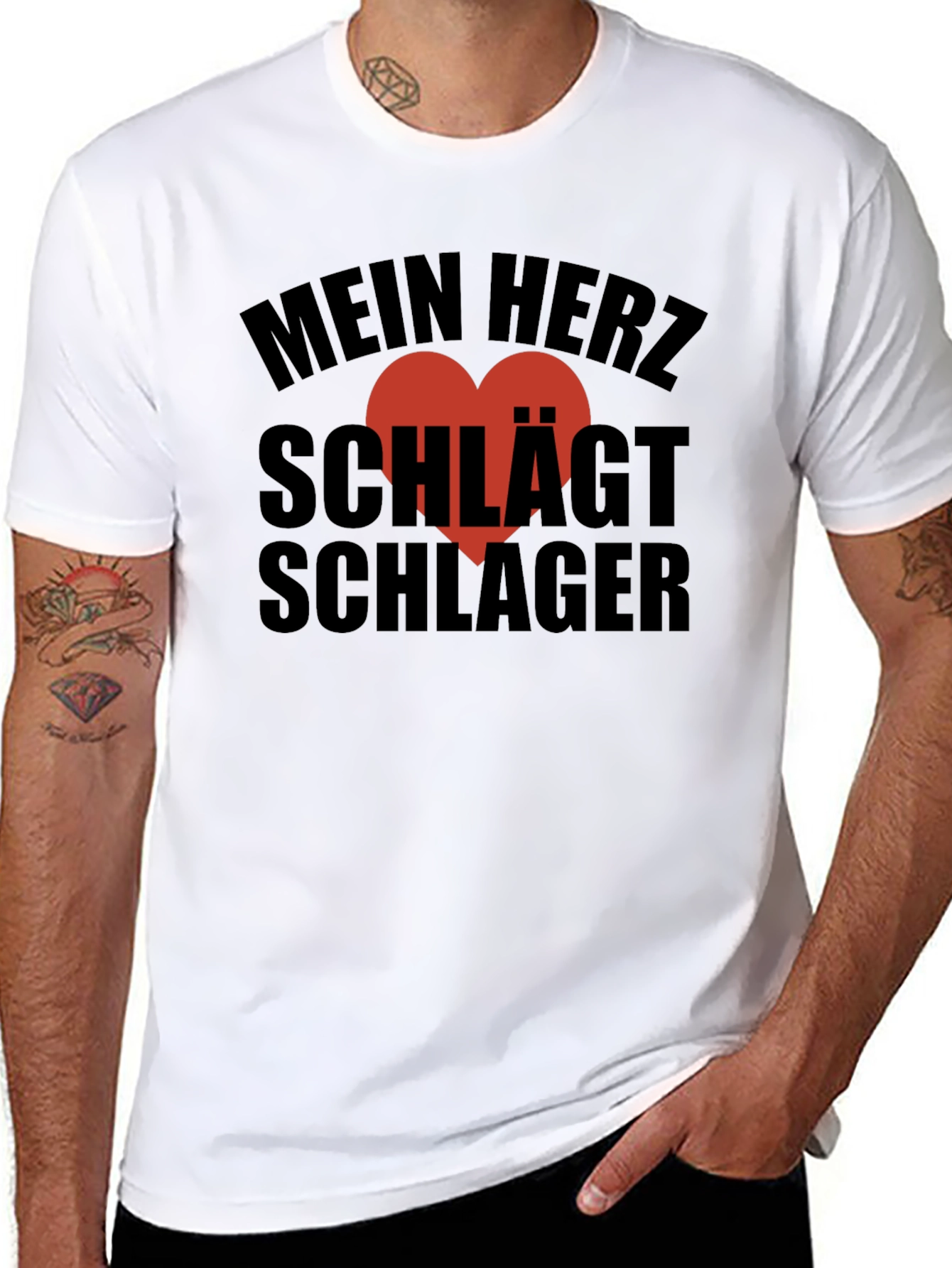 Mein Herz Schlager Graphic T-Shirt