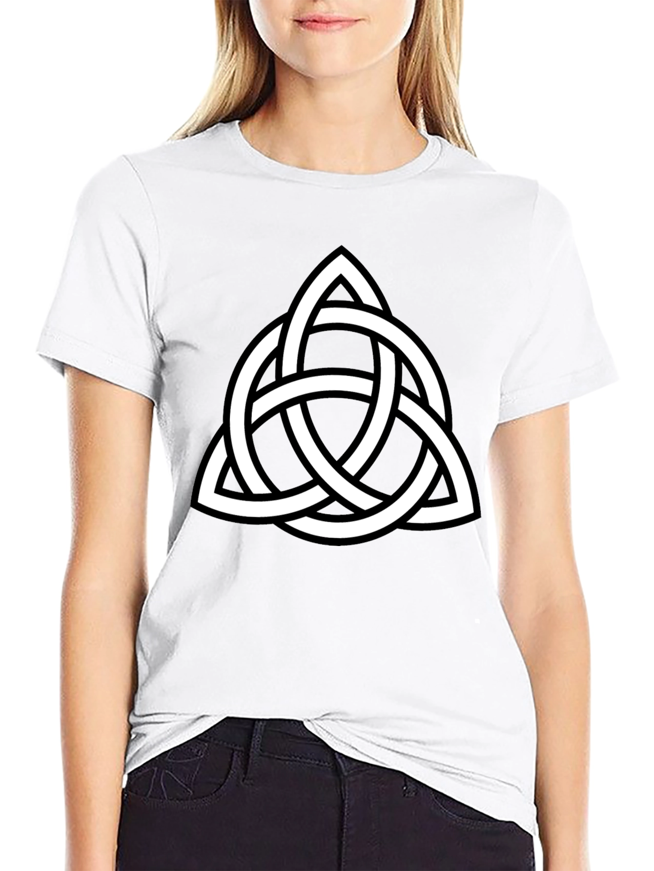 Celtic Knot Graphic Tee - Black Cotton Comfort
