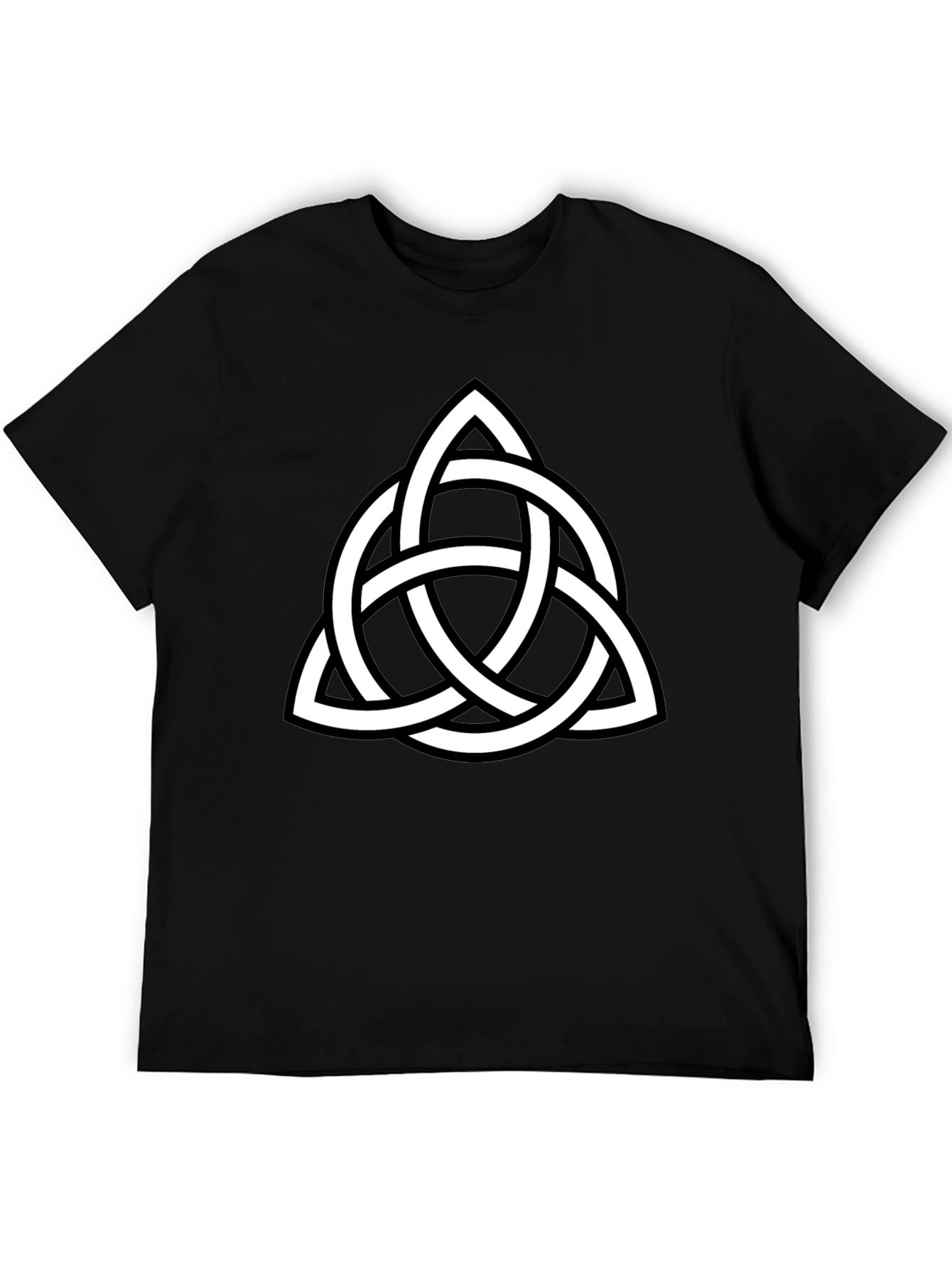 Celtic Knot Graphic Tee - Black Cotton Comfort