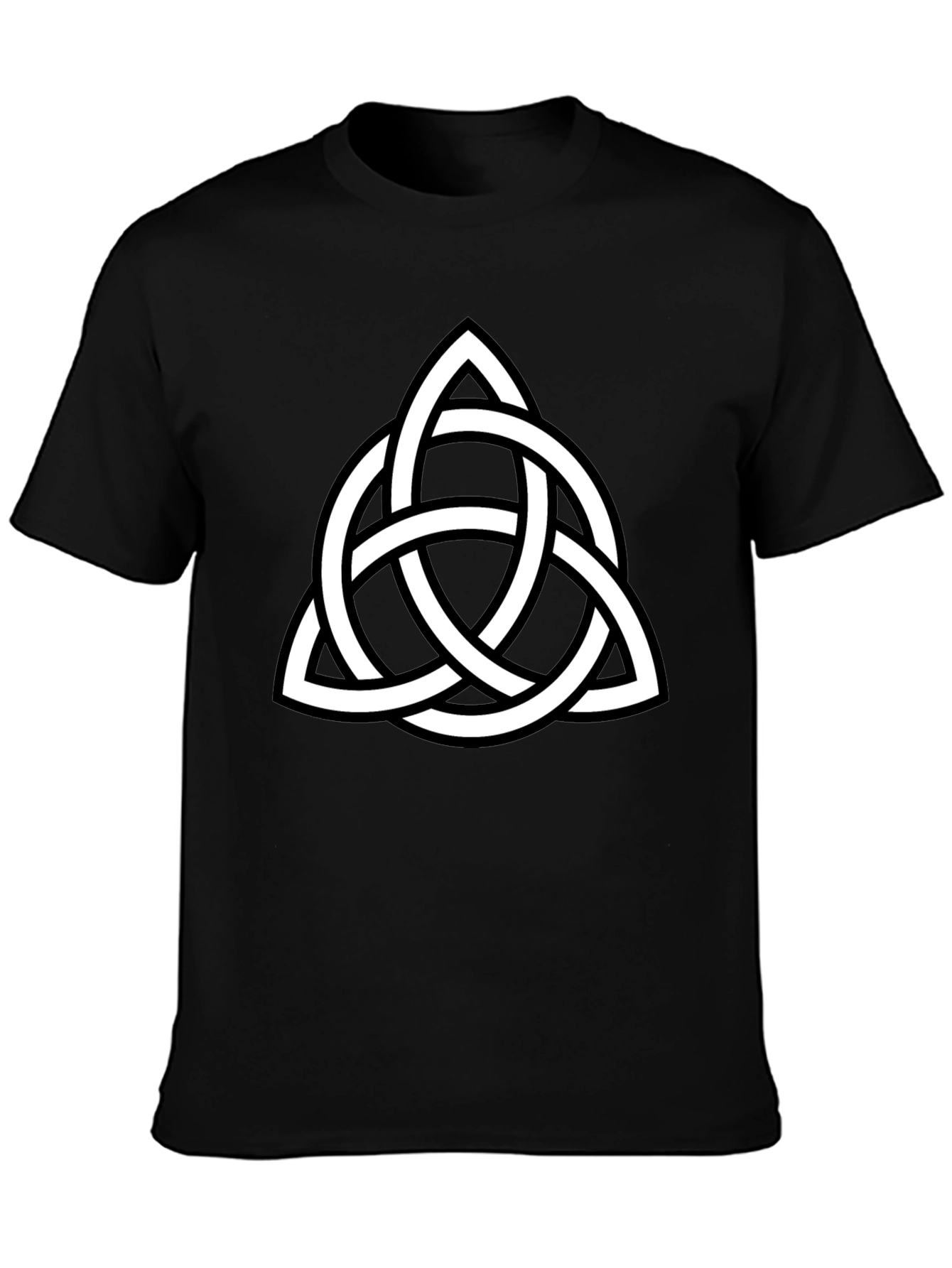 Celtic Knot Graphic Tee - Black Cotton Comfort