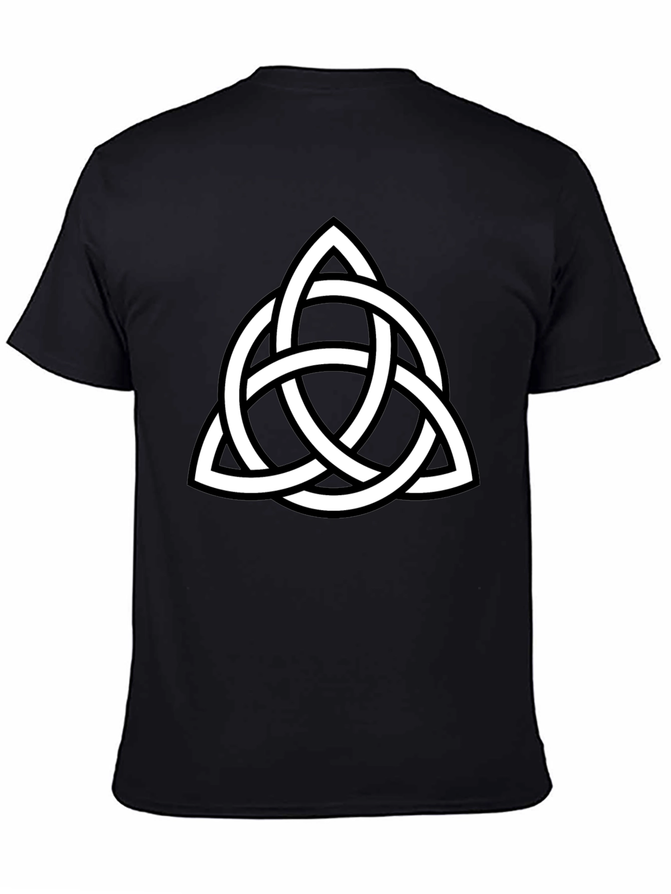Celtic Knot Graphic Tee - Black Cotton Comfort