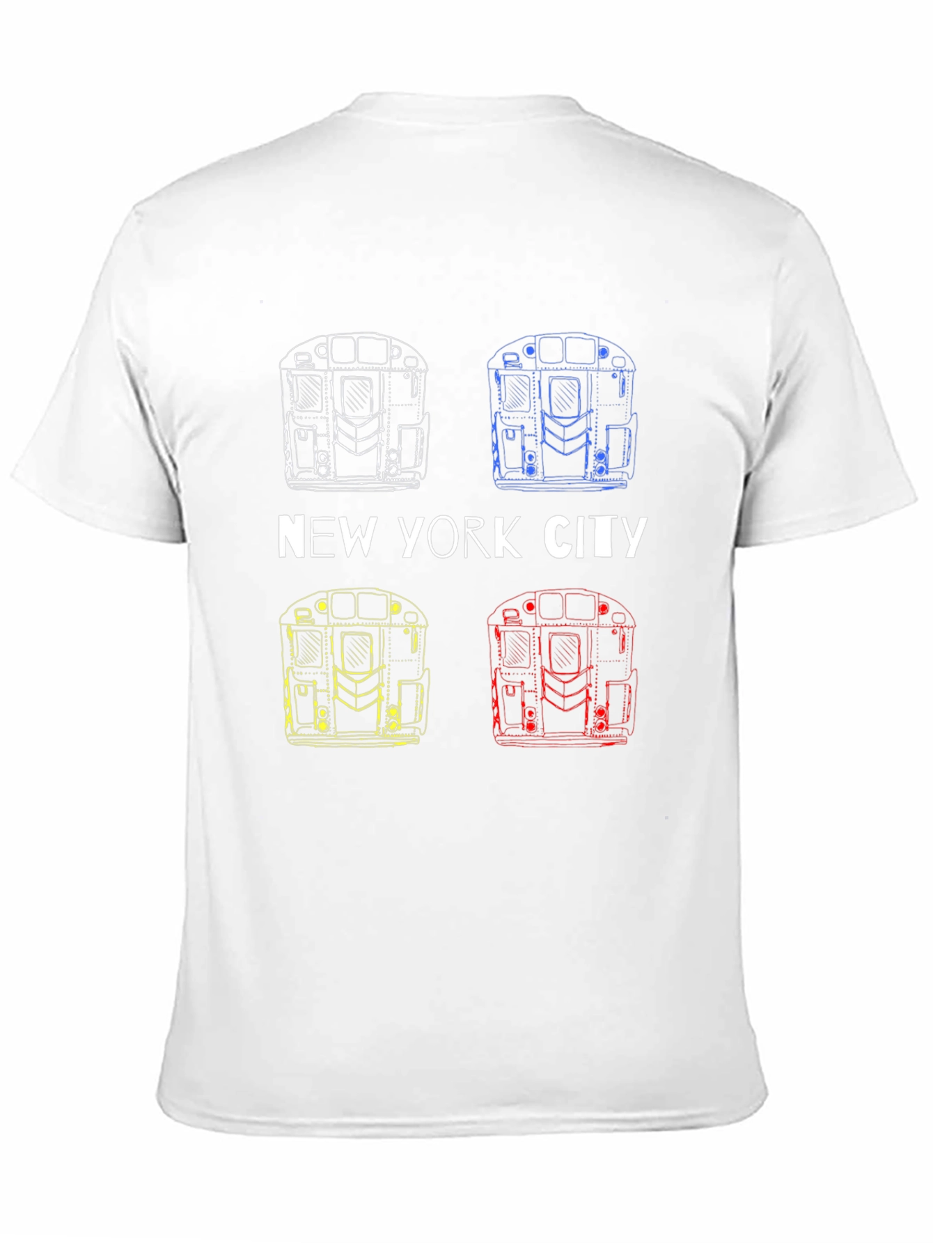 New York City Subway Car Graphic T-Shirt