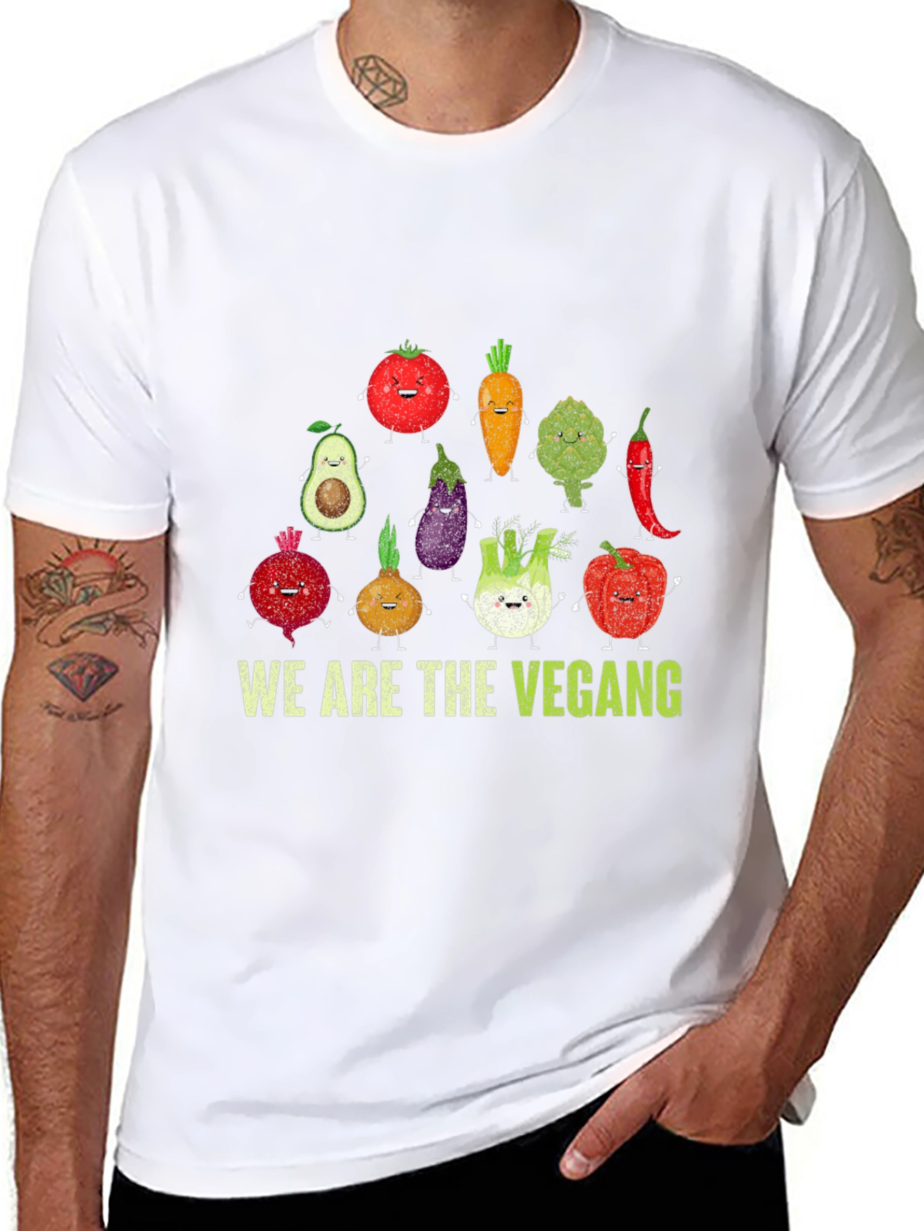 Funny Vegan T-Shirt - We Are The Vegang