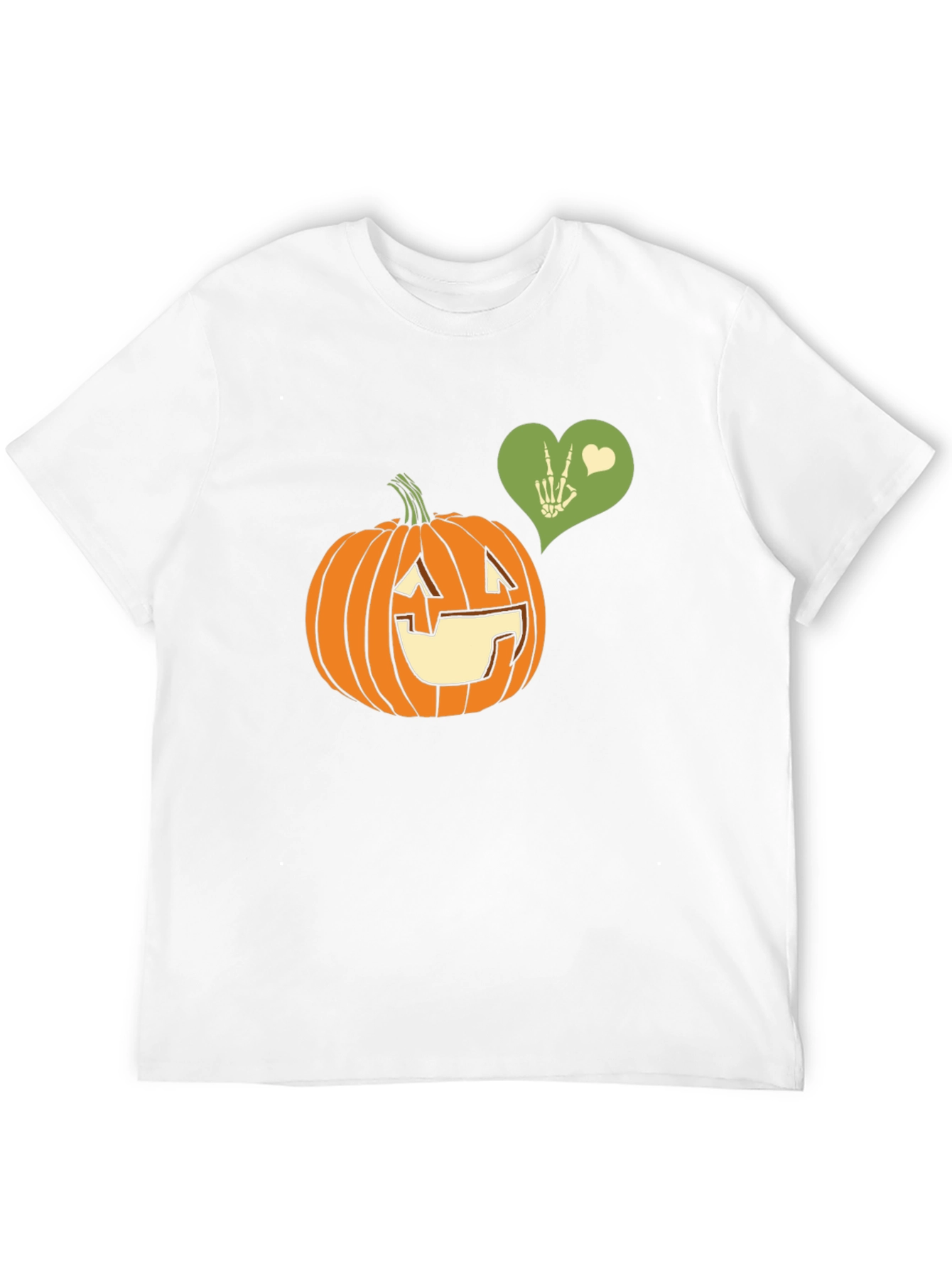 Halloween Pumpkin Peace Sign T-Shirt