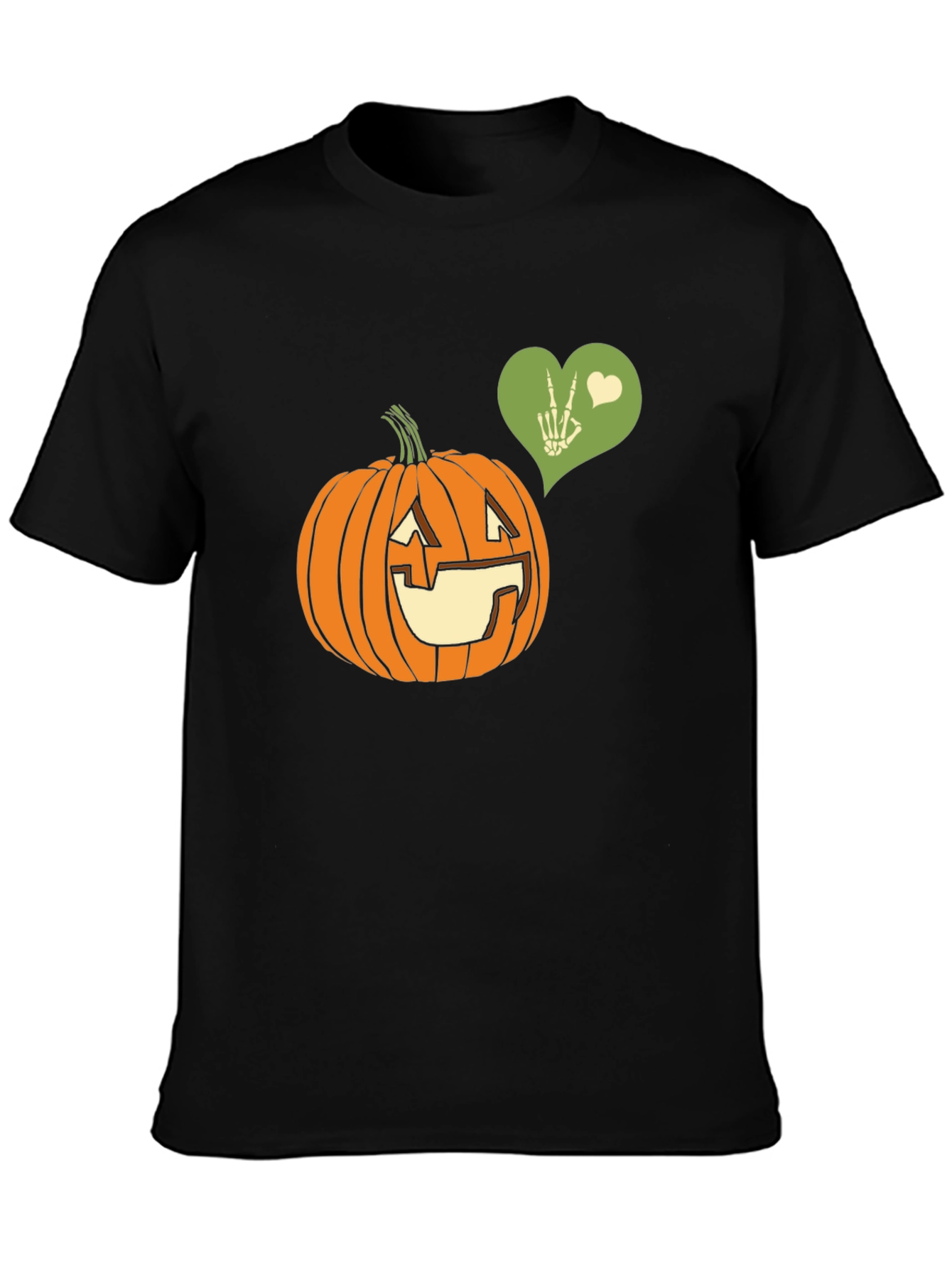 Halloween Pumpkin Peace Sign T-Shirt