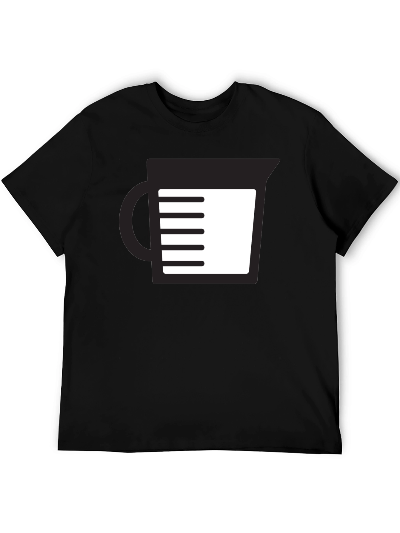 Measuring Cup Graphic Tee - Black Unisex T-Shirt