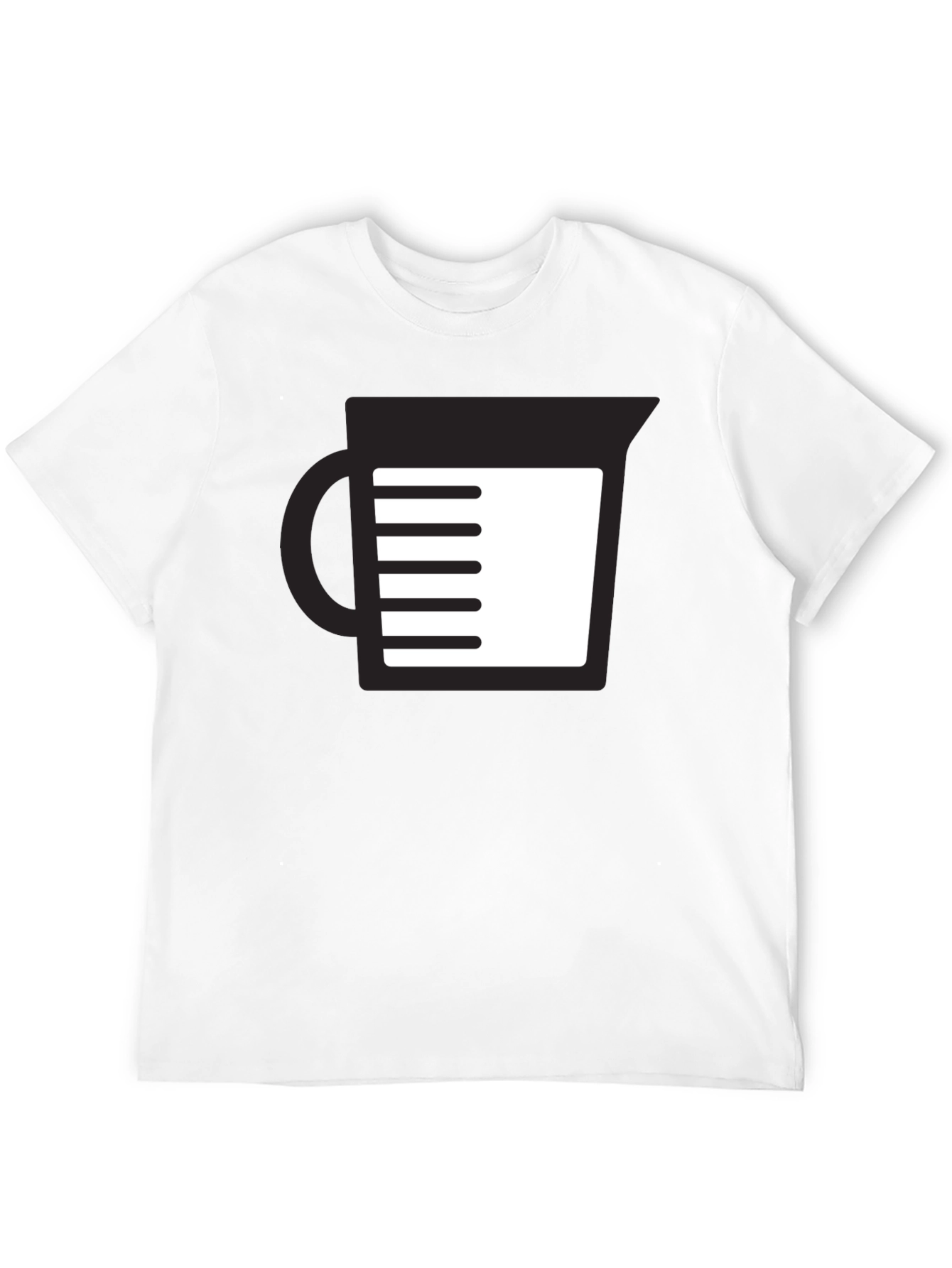 Measuring Cup Graphic Tee - Black Unisex T-Shirt