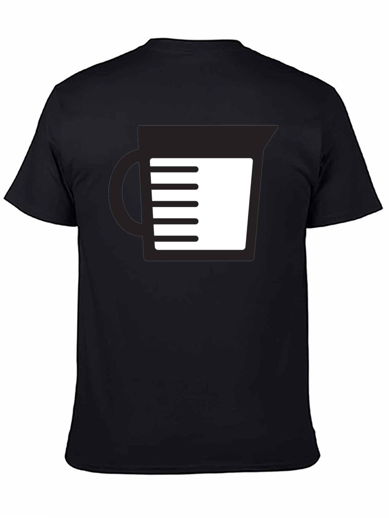 Measuring Cup Graphic Tee - Black Unisex T-Shirt