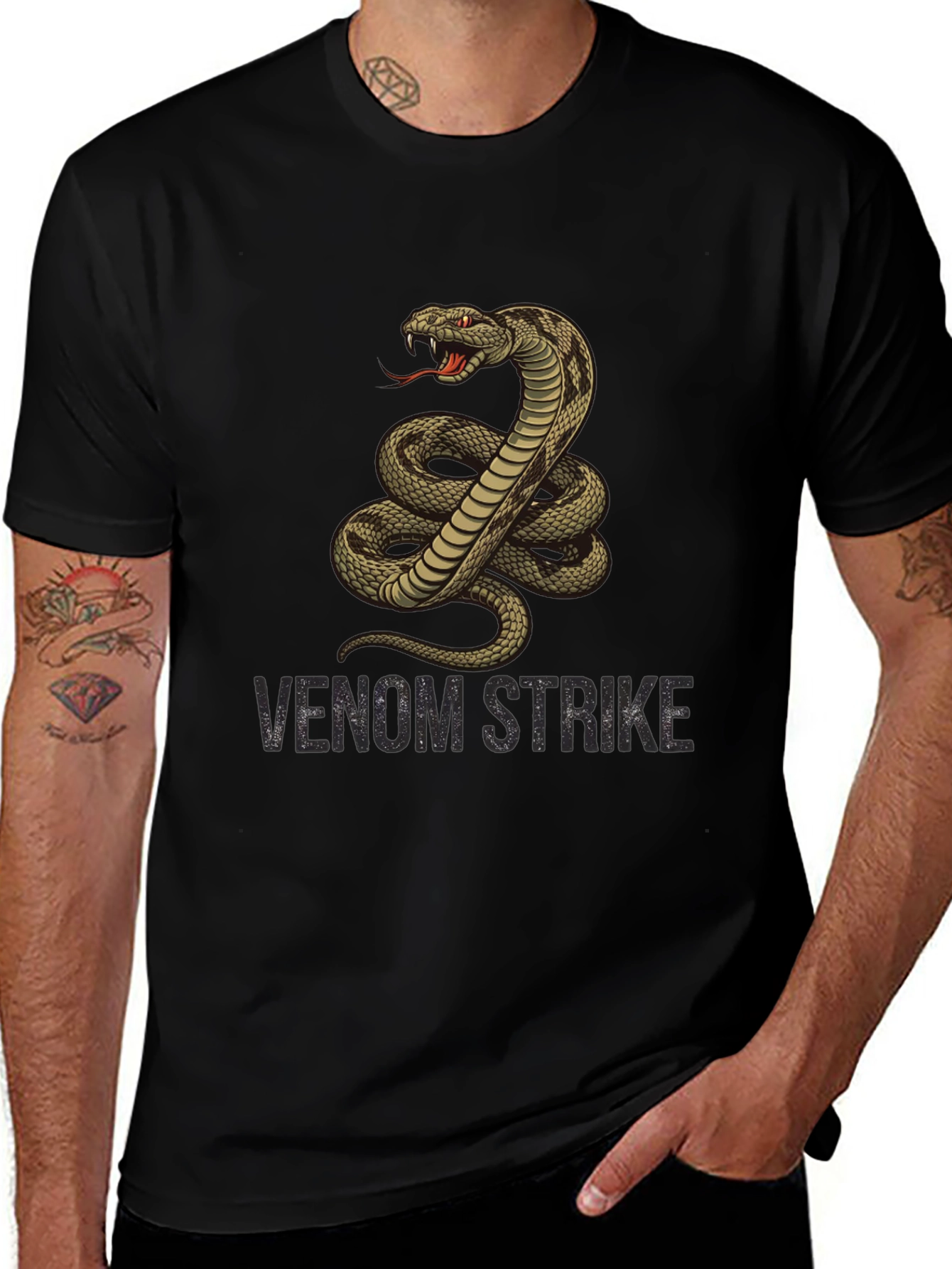 Venom Strike Cobra Graphic T-Shirt - Mens