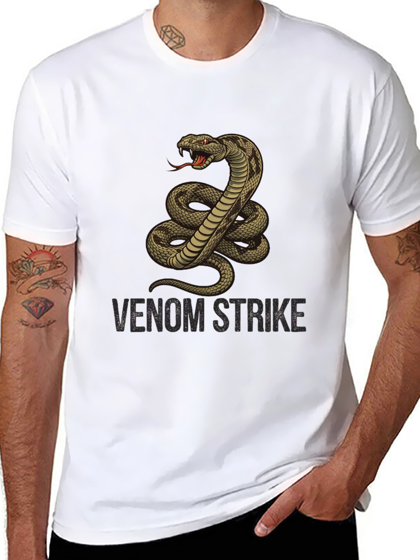 Venom Strike Cobra Graphic T-Shirt - Mens