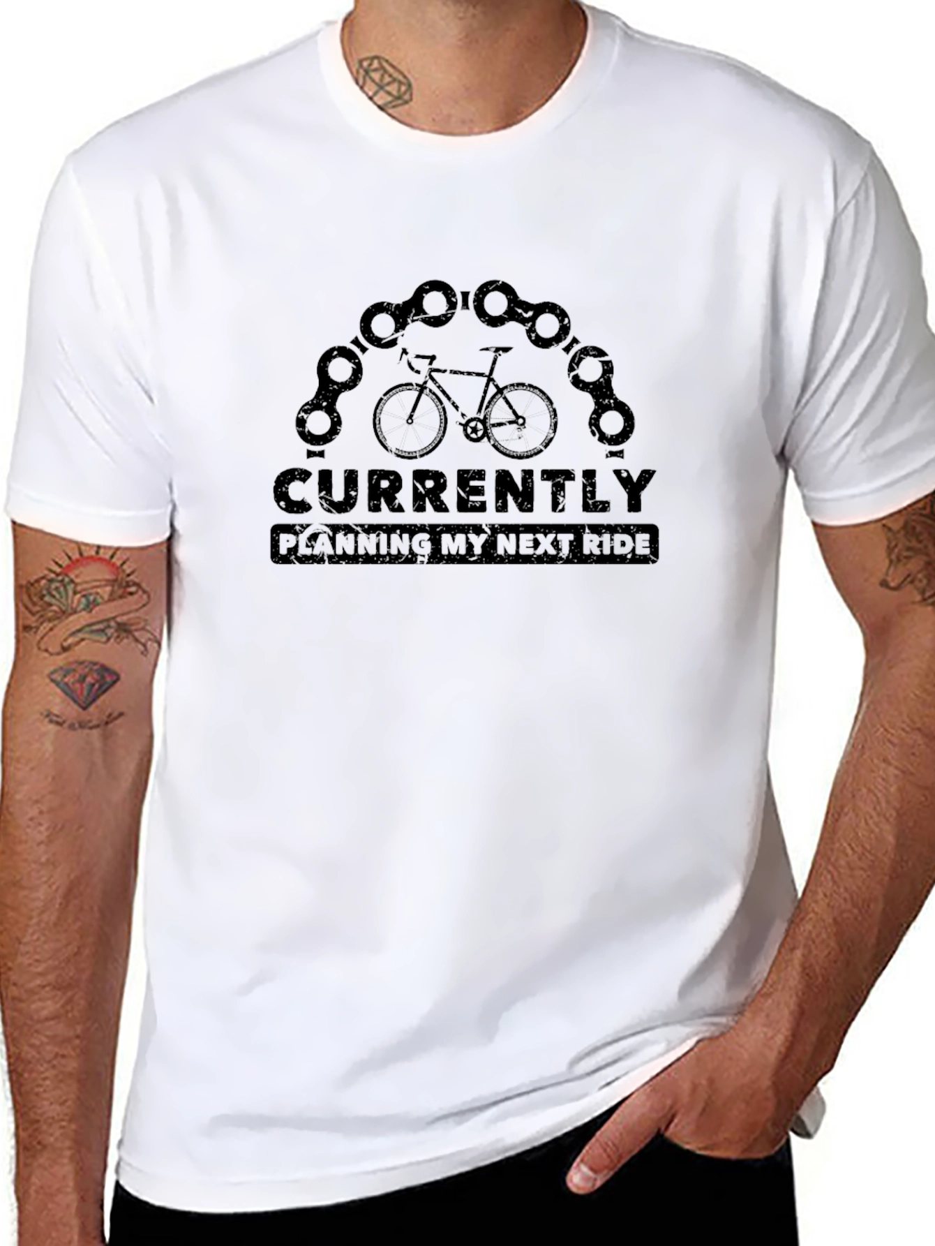 Cycling Ride Black T-Shirt