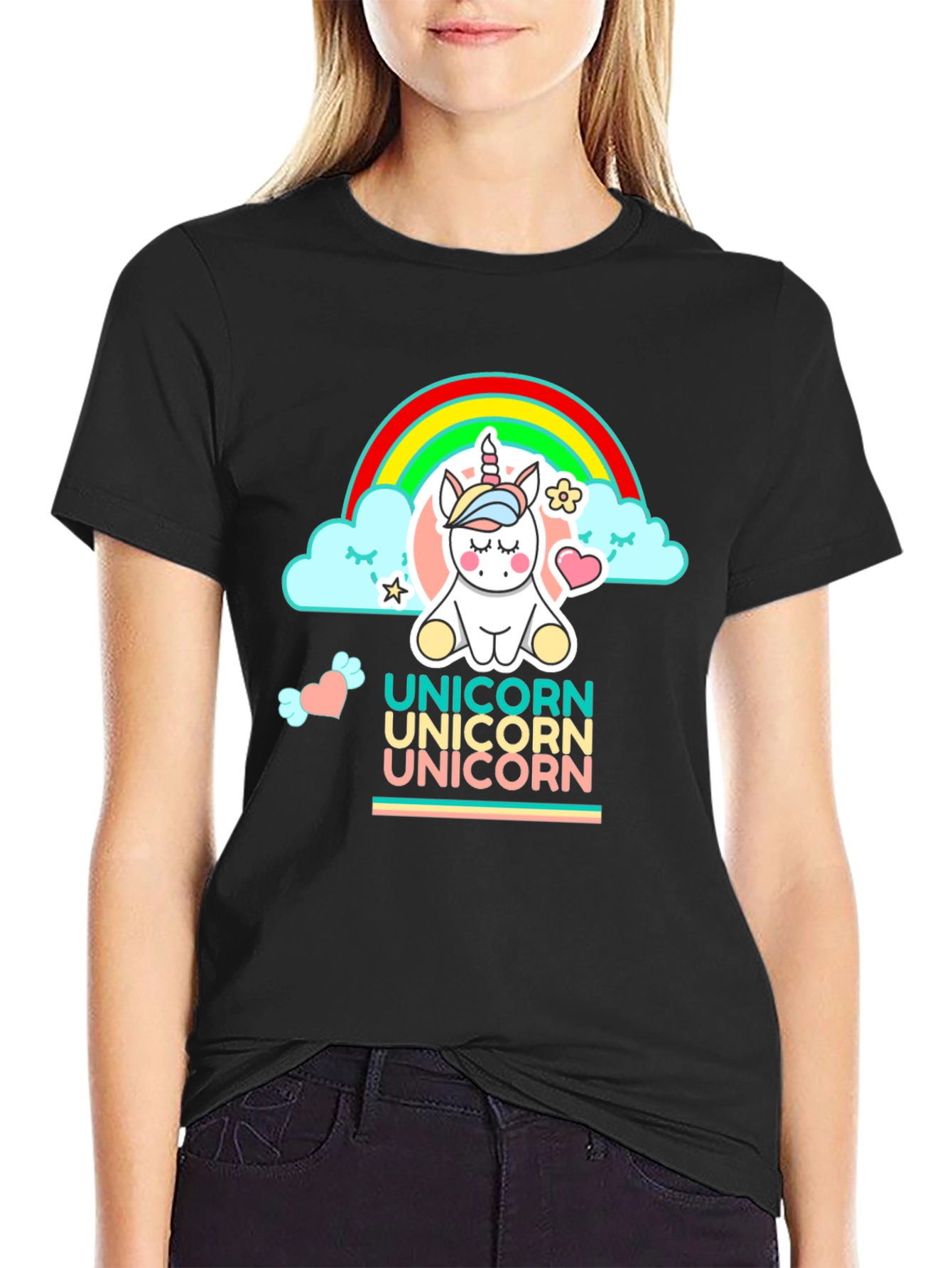 Unicorn Rainbow Graphic Tee